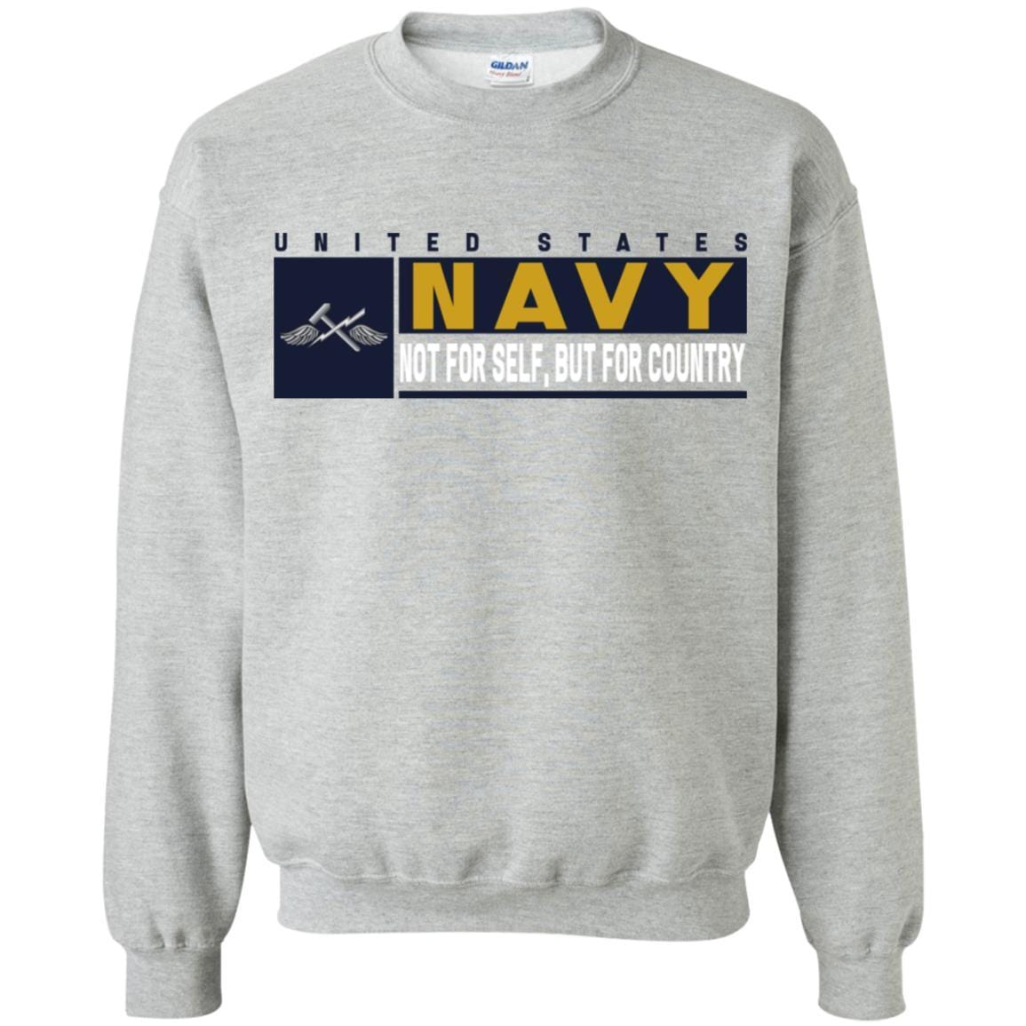 Navy Aviation Support Equipment Tech Navy AS- Not for self Long Sleeve - Pullover Hoodie-TShirt-Navy-Veterans Nation