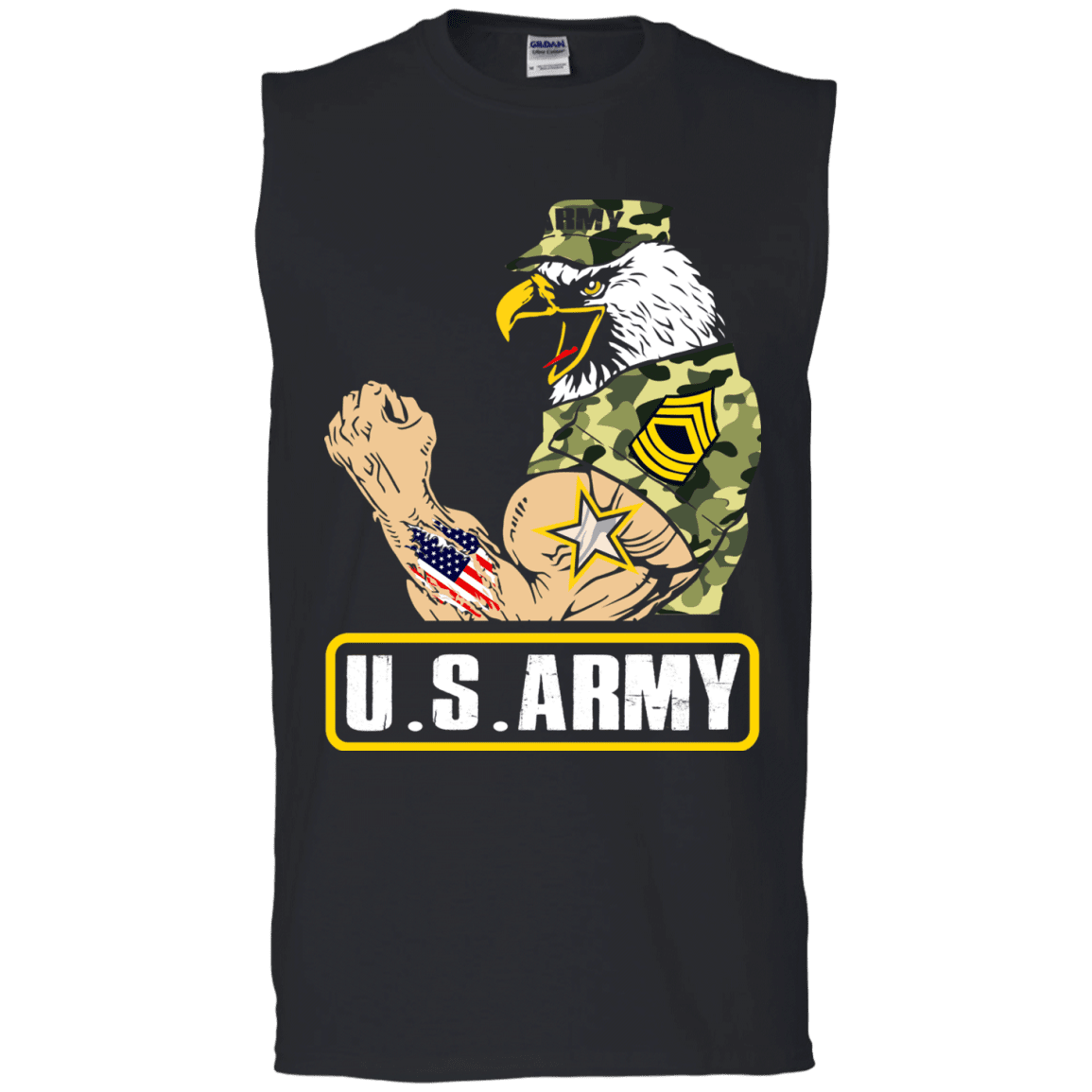US Army Strong Front T Shirts-TShirt-Army-Veterans Nation