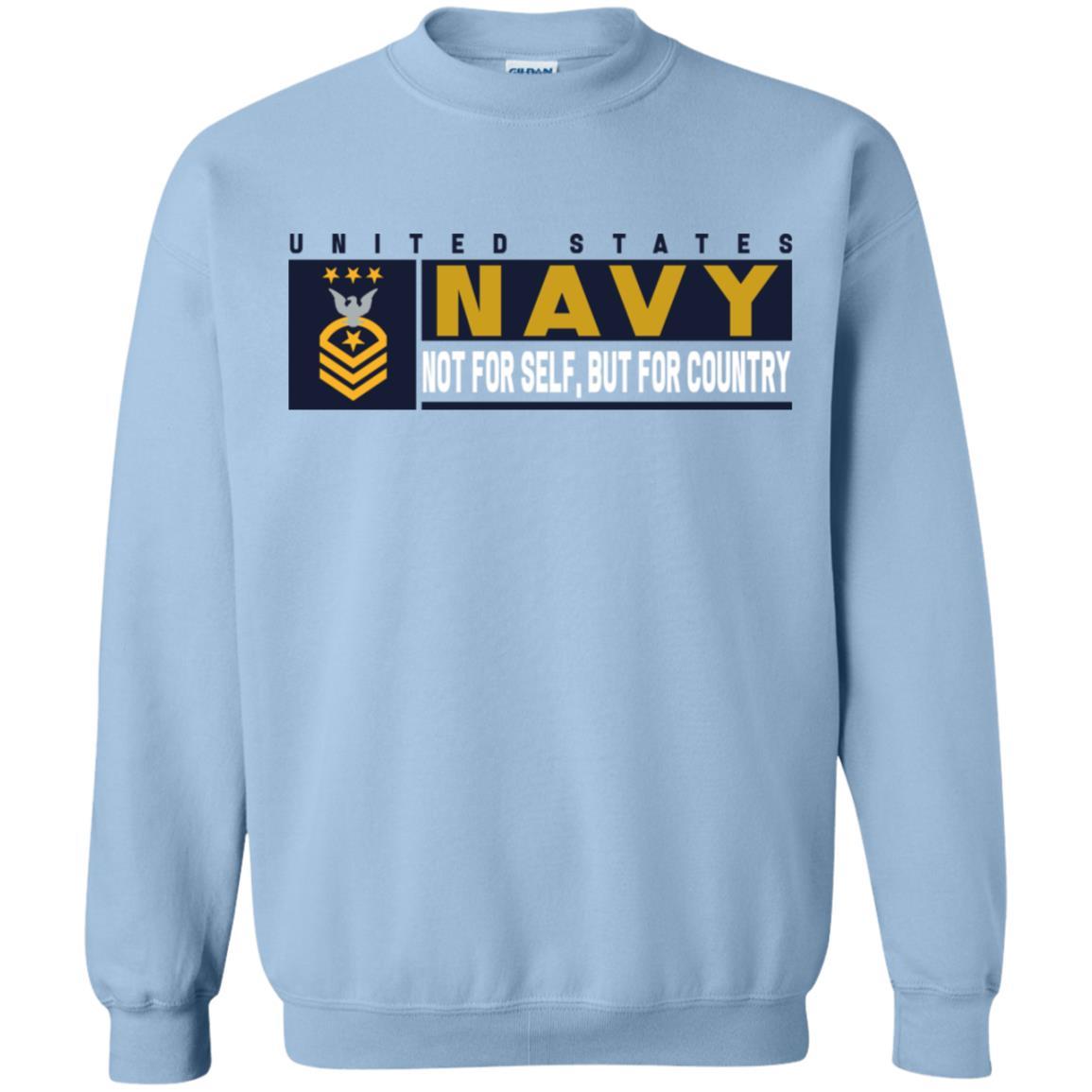 US Navy E-9 Master Chief Petty Officer Of The Navy E9 MCPON Not For Self, But For Country Long Sleeve - Pullover Hoodie-TShirt-Navy-Veterans Nation