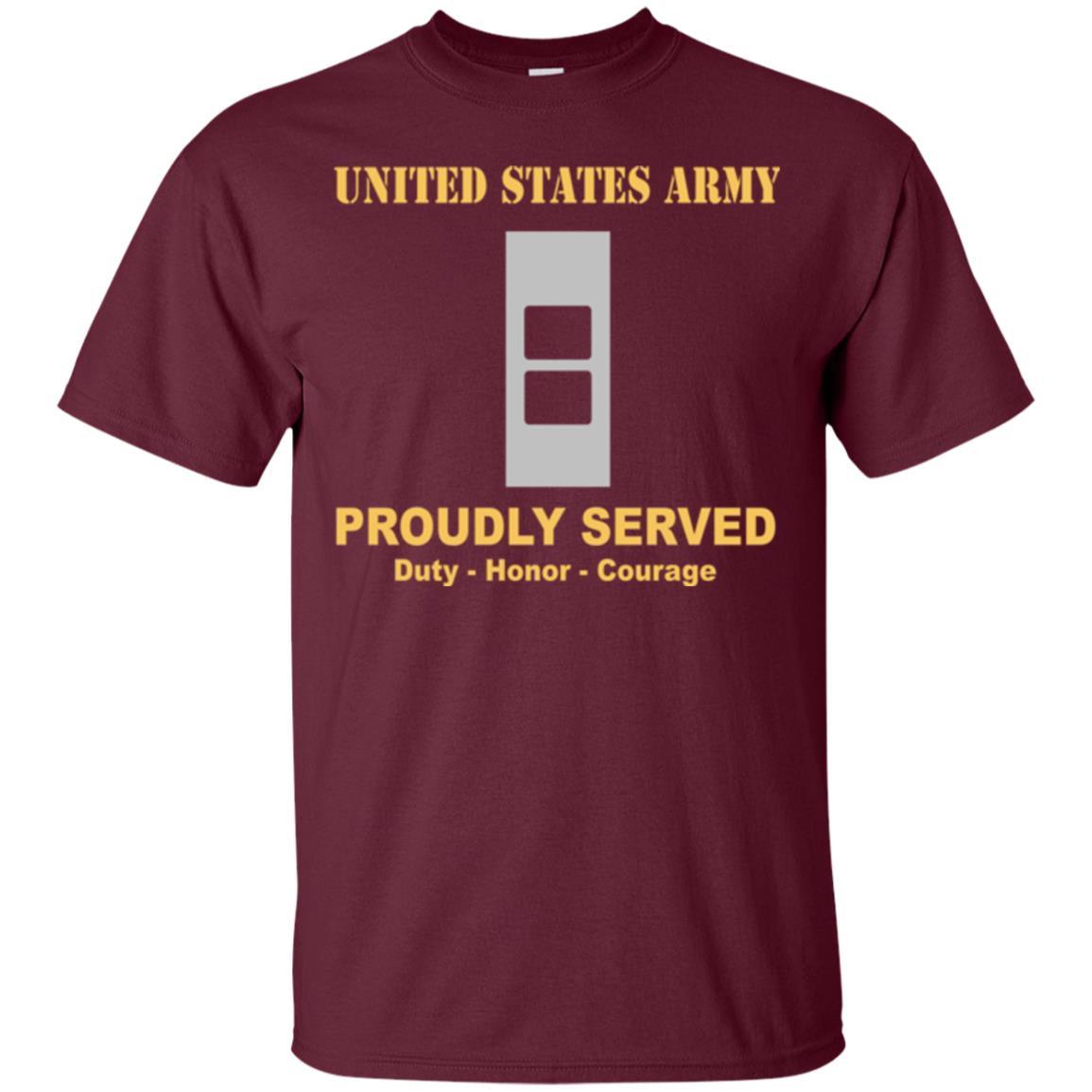 US Army W-2 Chief Warrant Officer 2 W2 CW2 Warrant Officer Ranks Men Front Shirt US Army Rank-TShirt-Army-Veterans Nation