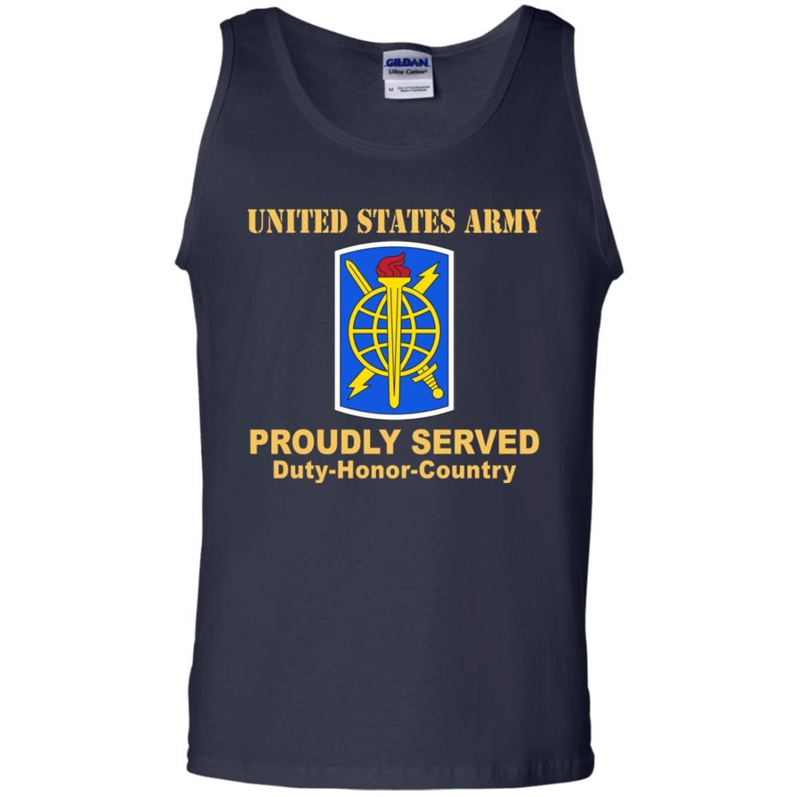 US ARMY 500TH MILITARY INTELLIGENCE BRIGADE- Proudly Served T-Shirt On Front For Men-TShirt-Army-Veterans Nation