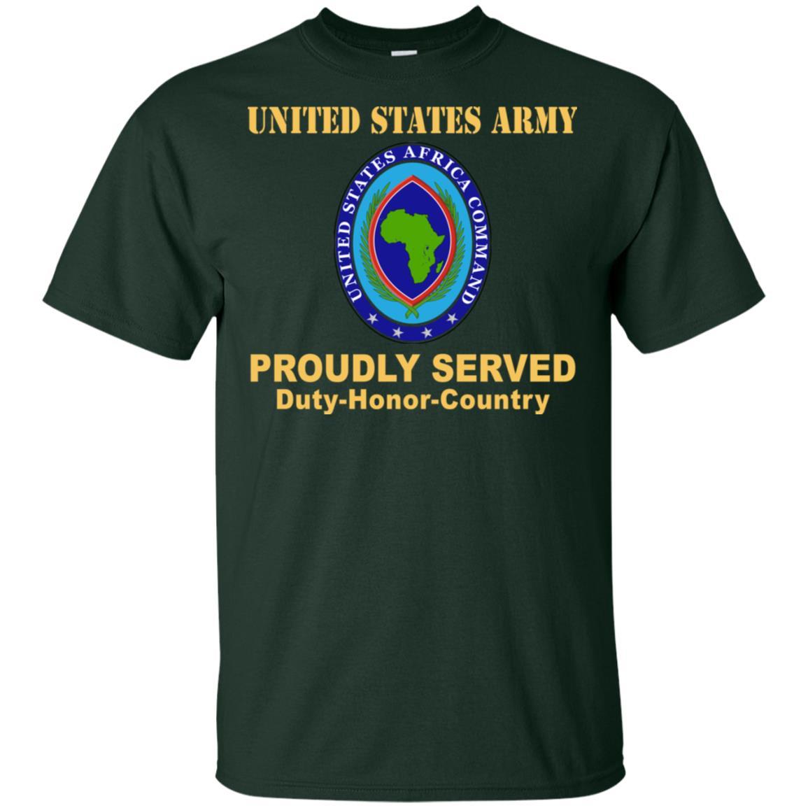 US ARMY AFRICA COMMAND- Proudly Served T-Shirt On Front For Men-TShirt-Army-Veterans Nation