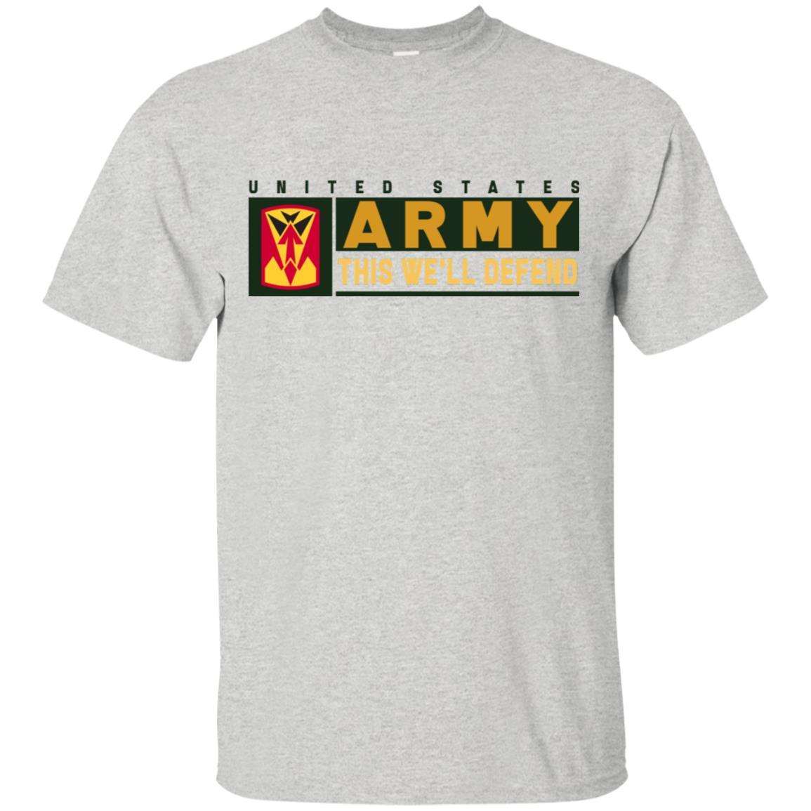US Army 35TH AIR DEFENSE ARTILLERY BRIGADE CSIB- This We'll Defend T-Shirt On Front For Men-TShirt-Army-Veterans Nation