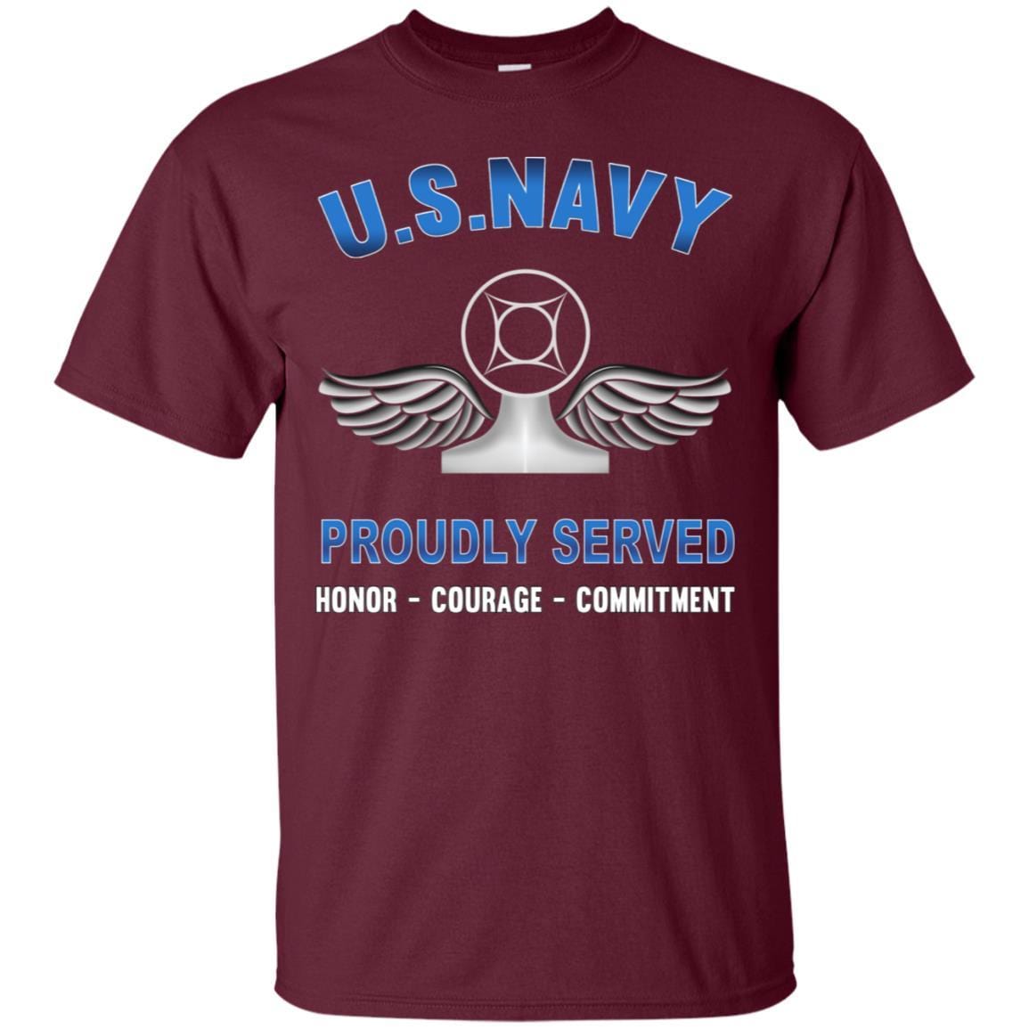 Navy Air Traffic Controller Navy AC - Proudly Served T-Shirt For Men On Front-TShirt-Navy-Veterans Nation