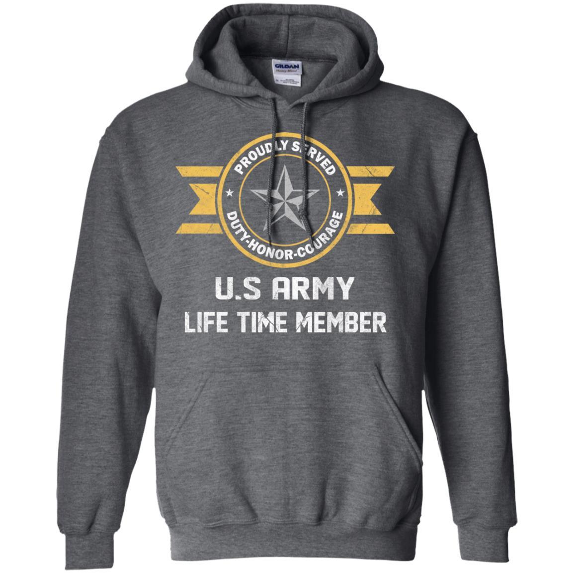 Life Time Member - US Army O-7 Brigadier General O7 BG General Officer Ranks Men T Shirt On Front-TShirt-Army-Veterans Nation