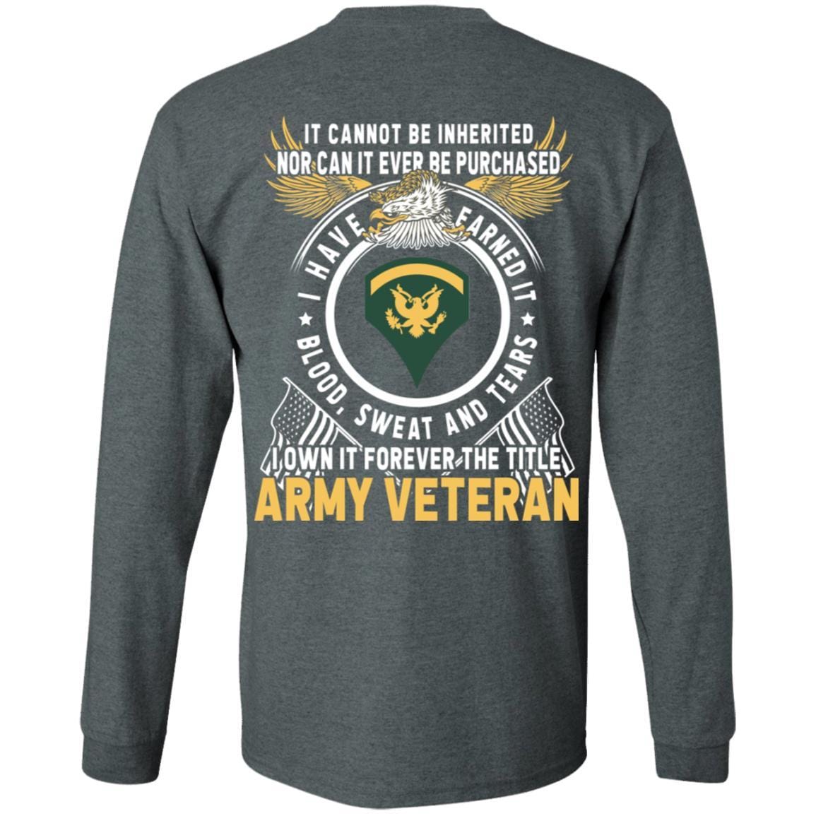 US Army E-5 SPC E5 Specialist Ranks T-Shirt For Men On Back-TShirt-Army-Veterans Nation