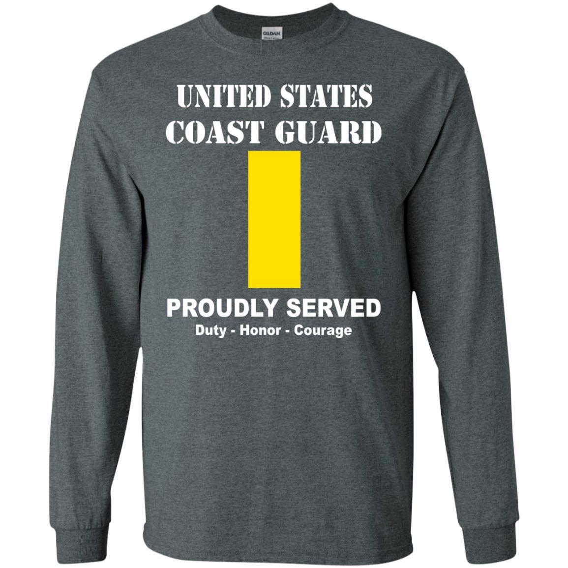 US Coast Guard O-1 Ensign O1 ENS Junior Officer Men Front USCG T Shirt-TShirt-USCG-Veterans Nation