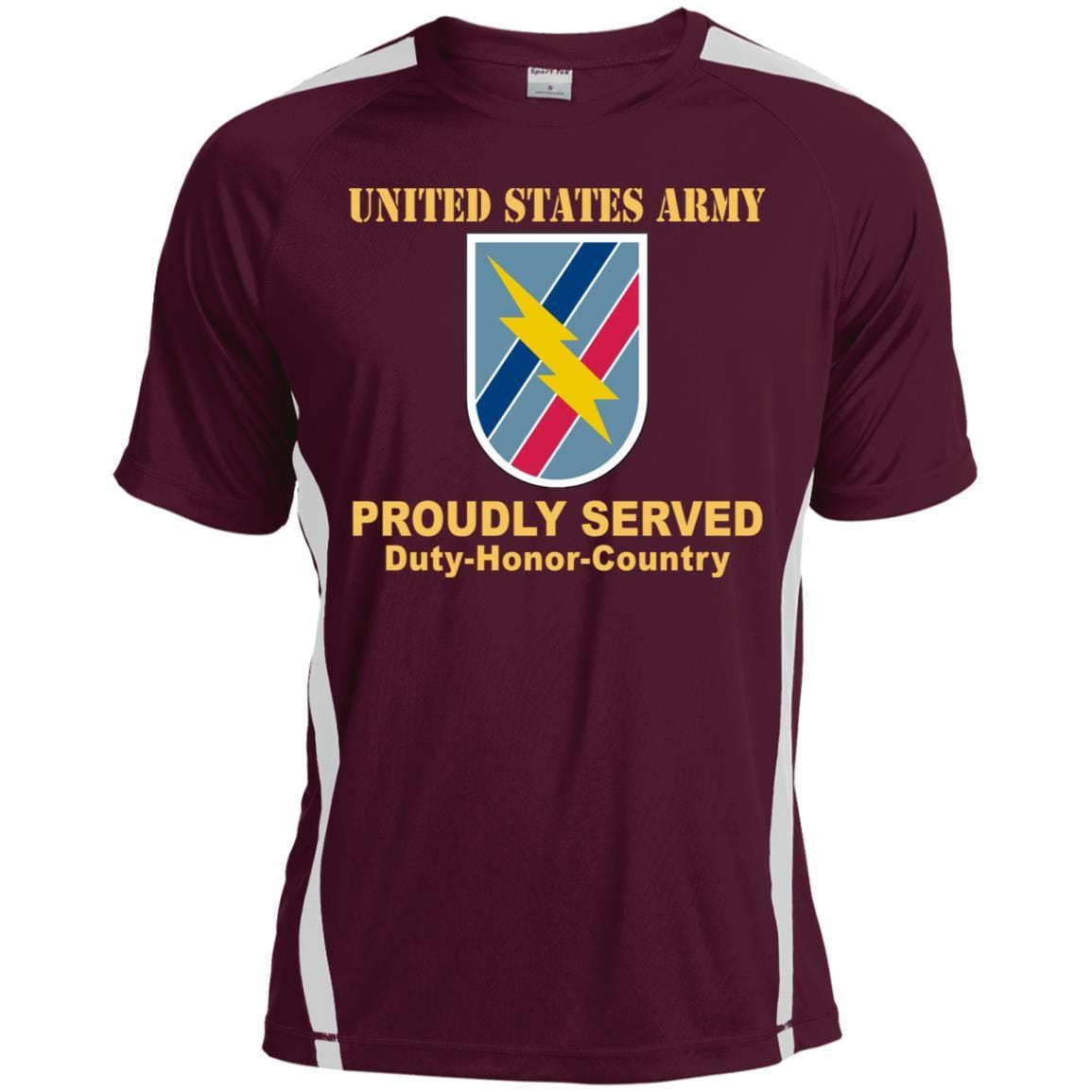 US ARMY 48TH INFANTRY BRIGADE COMBAT TEAM- Proudly Served T-Shirt On Front For Men-TShirt-Army-Veterans Nation