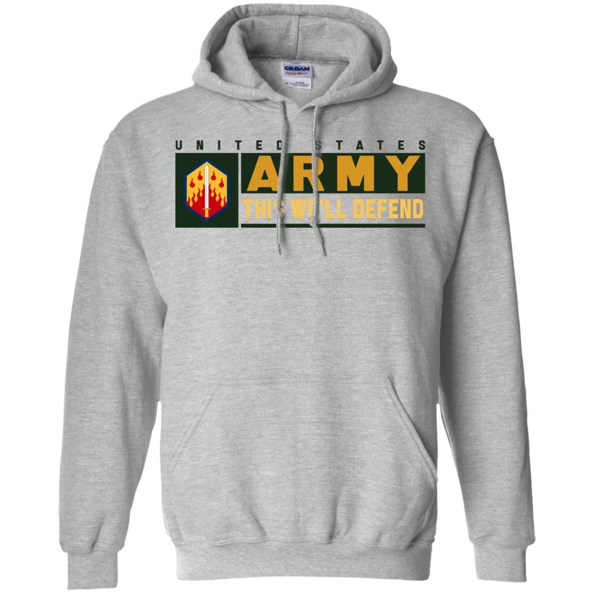 US Army 48TH CHEMICAL BRIGADE- This We'll Defend T-Shirt On Front For Men-TShirt-Army-Veterans Nation