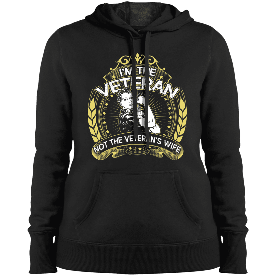 Military T-Shirt "I Am The Veteran And Not The Veteran's Wife"-TShirt-General-Veterans Nation