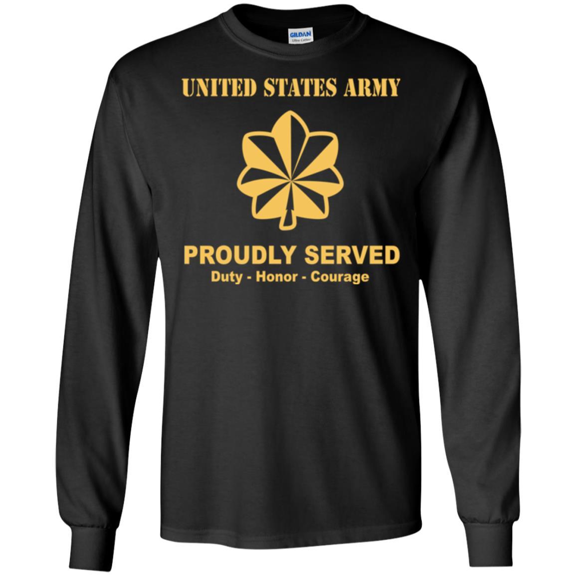 US Army O-4 Major O4 MAJ Field Officer Ranks Men Front Shirt US Army Rank-TShirt-Army-Veterans Nation