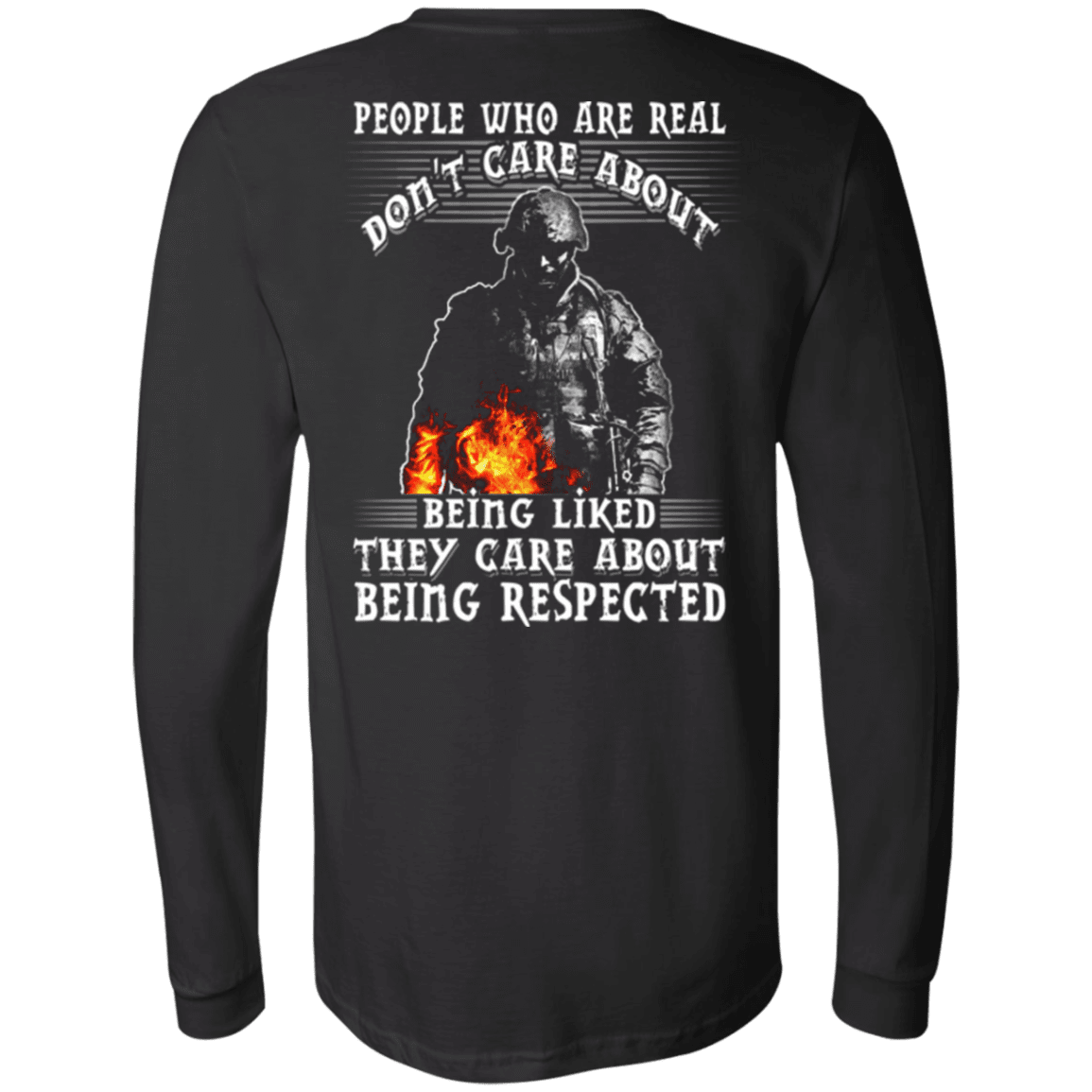 Military T-Shirt "Veteran - They Care About Being Respected"-TShirt-General-Veterans Nation