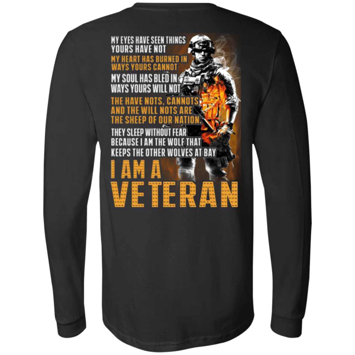 Military T-Shirt "I Am A Veteran"-TShirt-General-Veterans Nation