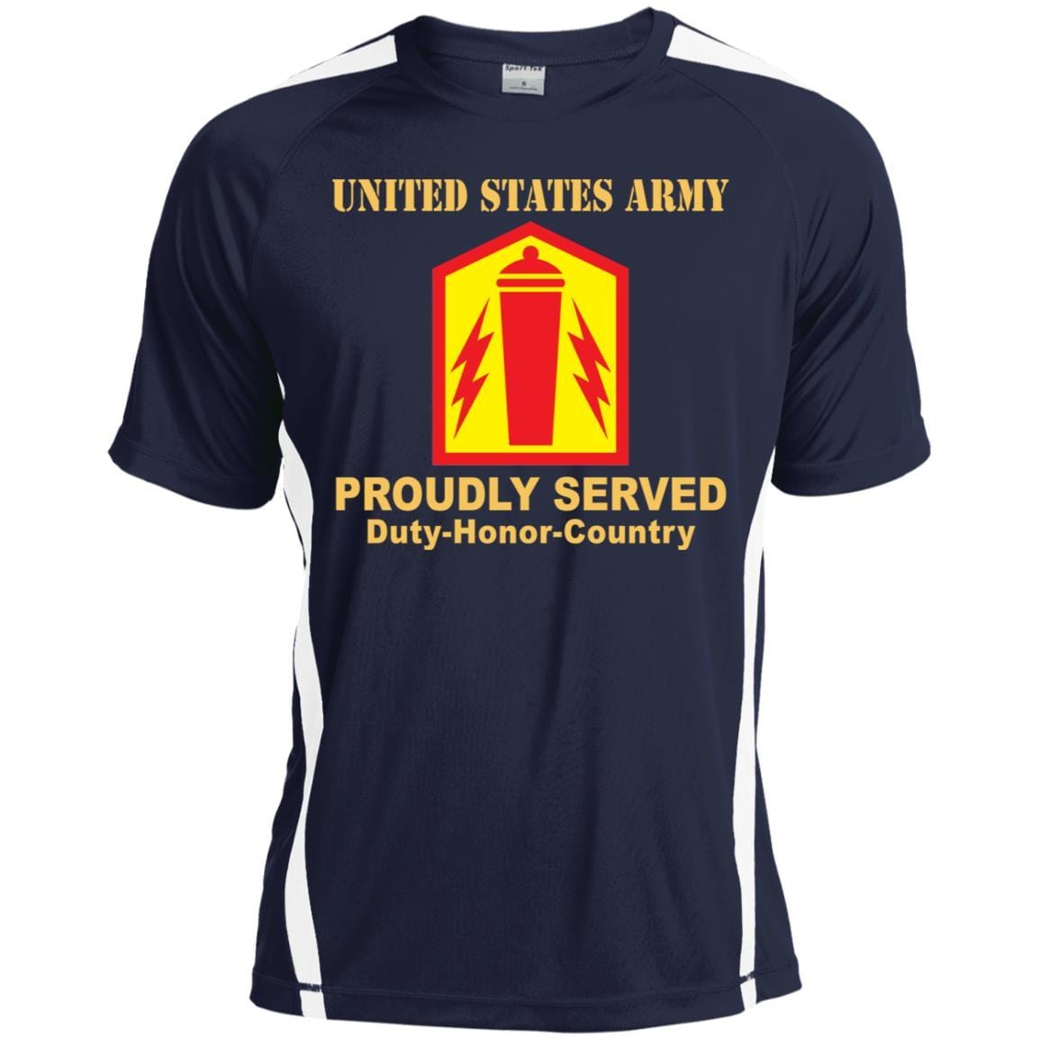 US ARMY 41 FIRES BRIGADE- Proudly Served T-Shirt On Front For Men-TShirt-Army-Veterans Nation