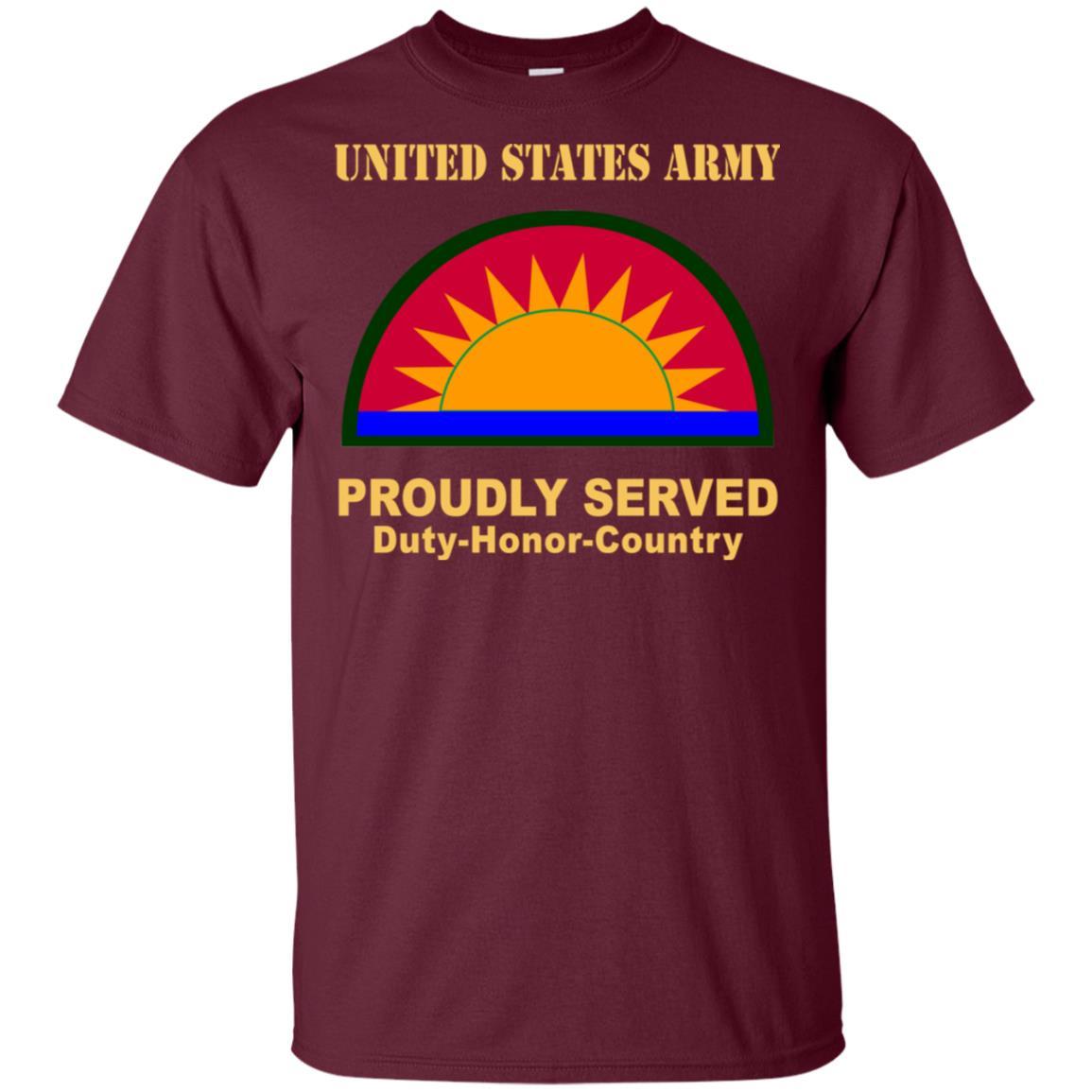 US ARMY 41ST INFANTRY BRIGADE COMBAT TEAM- Proudly Served T-Shirt On Front For Men-TShirt-Army-Veterans Nation
