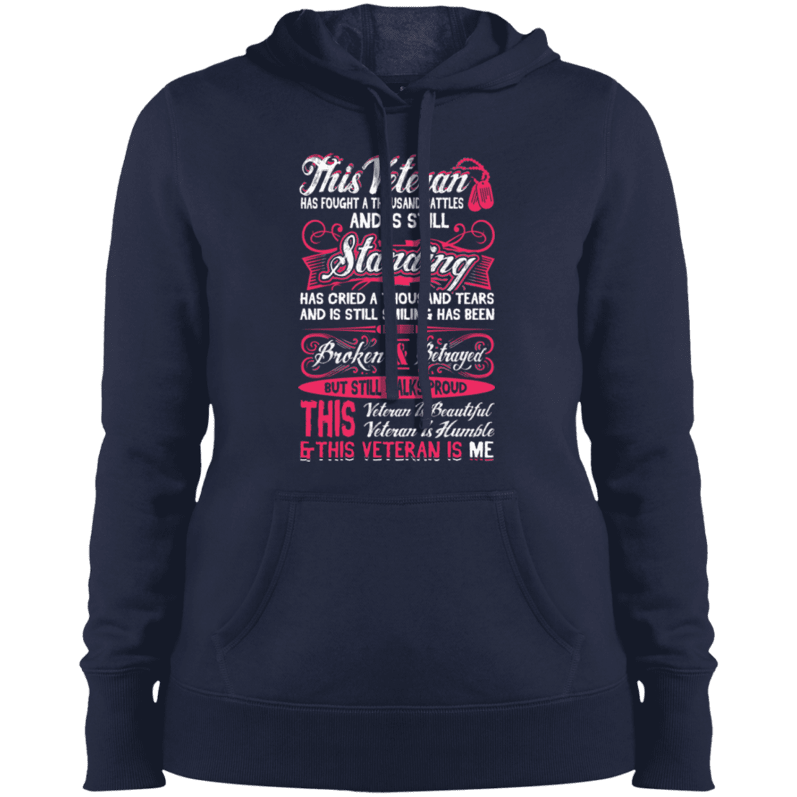 Military T-Shirt "This Veteran is Beautiful and Humble Women" Front-TShirt-General-Veterans Nation