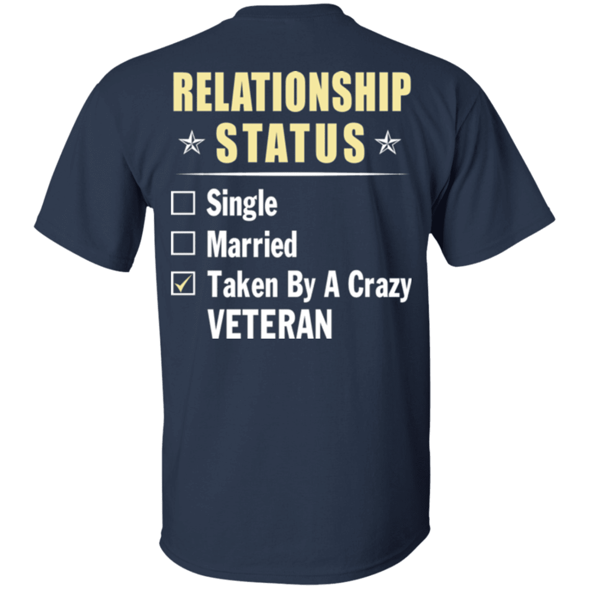 Military T-Shirt "Veteran Relationship Status"-TShirt-General-Veterans Nation