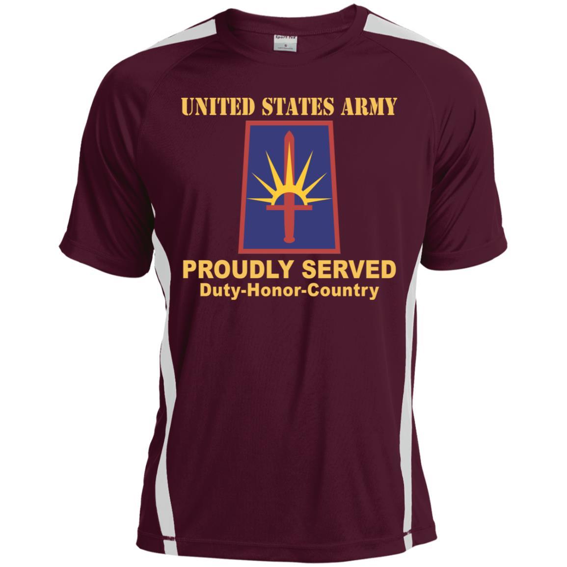 US ARMY NEW YORK ARMY NATIONAL GUARD ELEMENT JT FRC HQ- Proudly Served T-Shirt On Front For Men-TShirt-Army-Veterans Nation