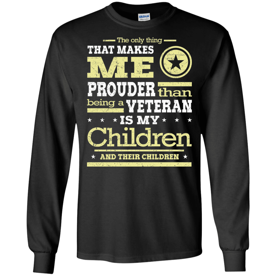 Military T-Shirt "Proud Children's Vetereran Mom" Front-TShirt-General-Veterans Nation