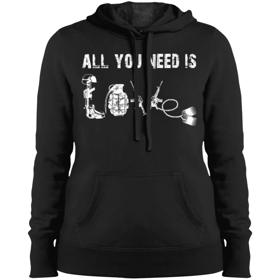 Military T-Shirt "All You Need is Love Veteran"-TShirt-General-Veterans Nation