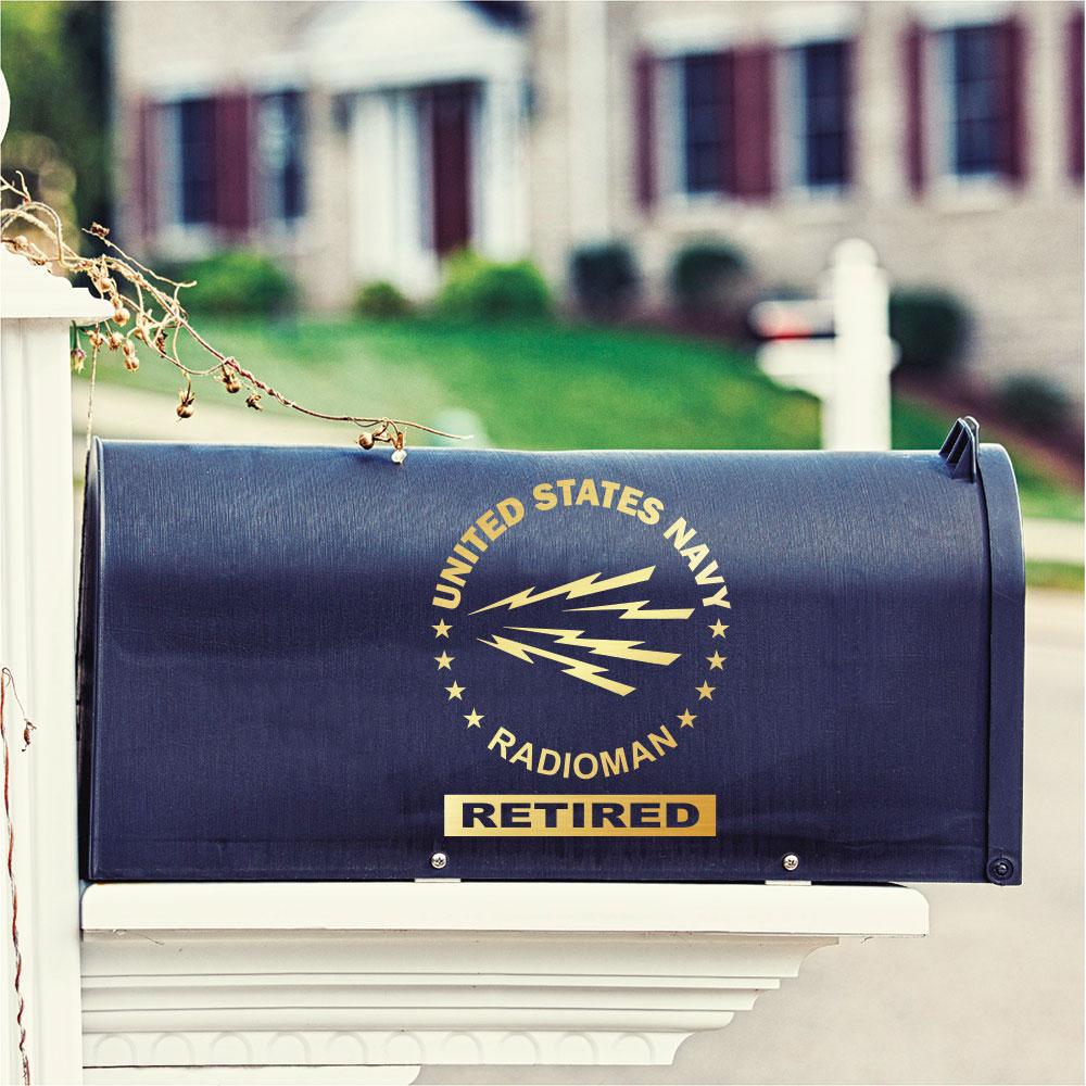 US Navy Radioman RM Clear Stickers-Decal-Navy-Rate-Veterans Nation