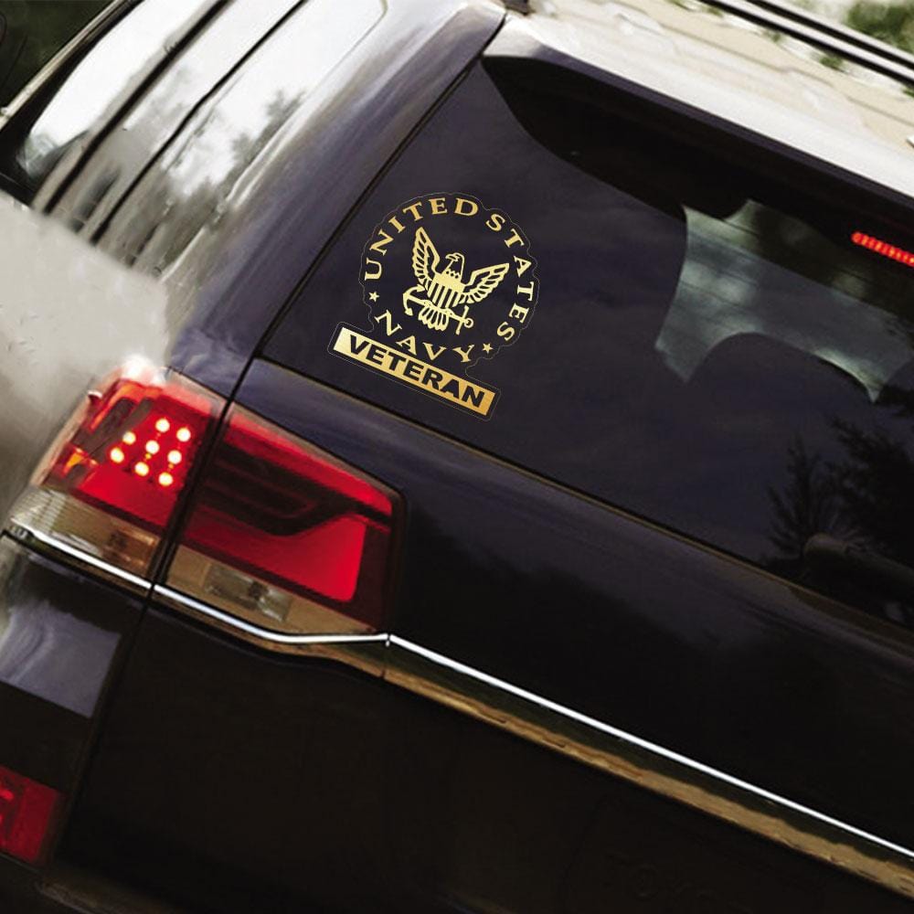 US Navy Logo - Ranks Clear Stickers-Decal-Navy-Collar-Veterans Nation