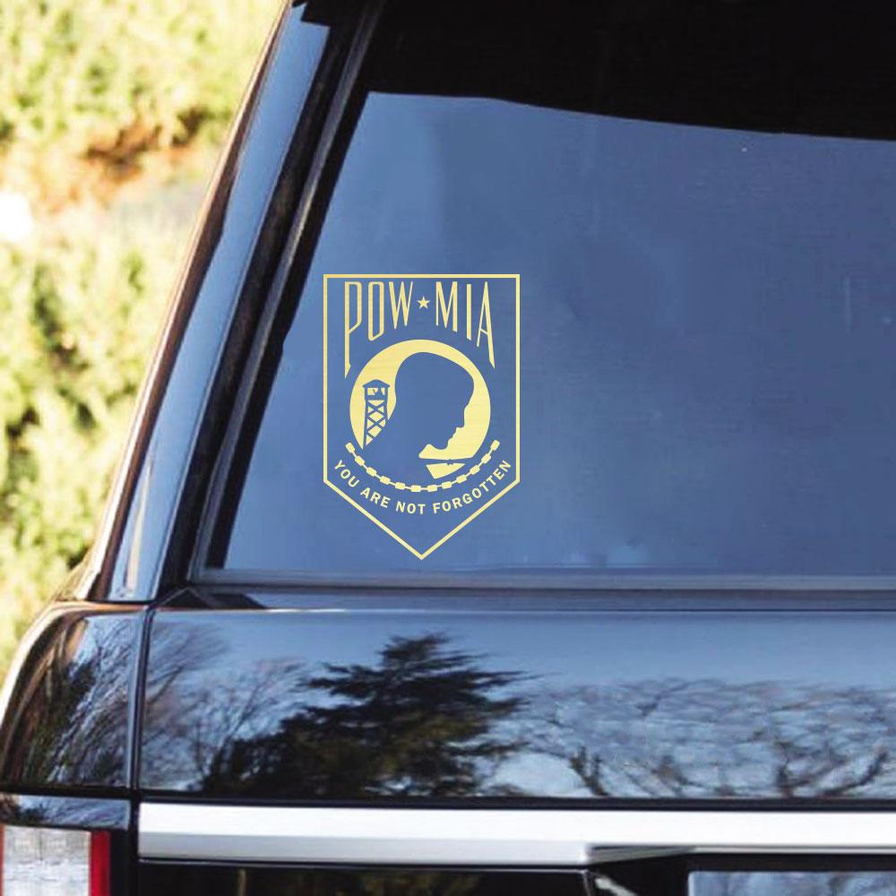 POW MIA Clear Stickers-Decal-General-Veterans Nation