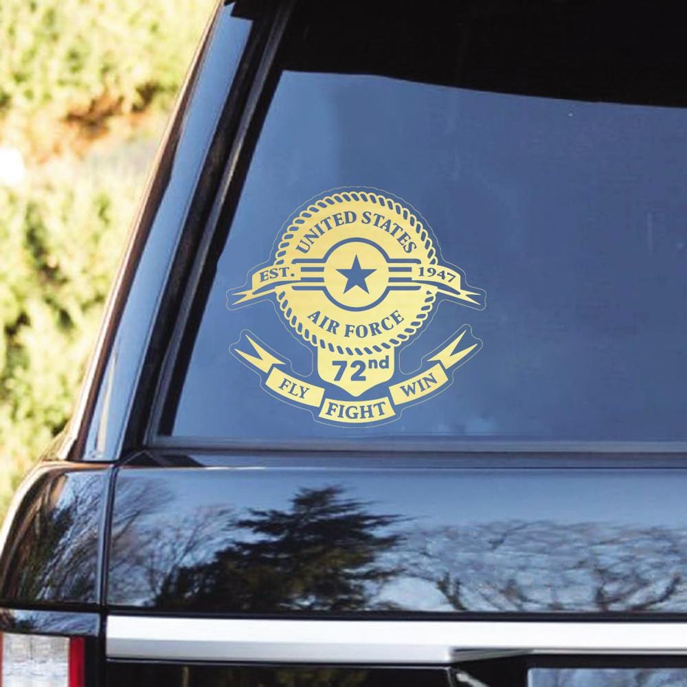 U.S. Air Force Birthday 72nd Clear Stickers-Decal-USAF-Logo-Veterans Nation