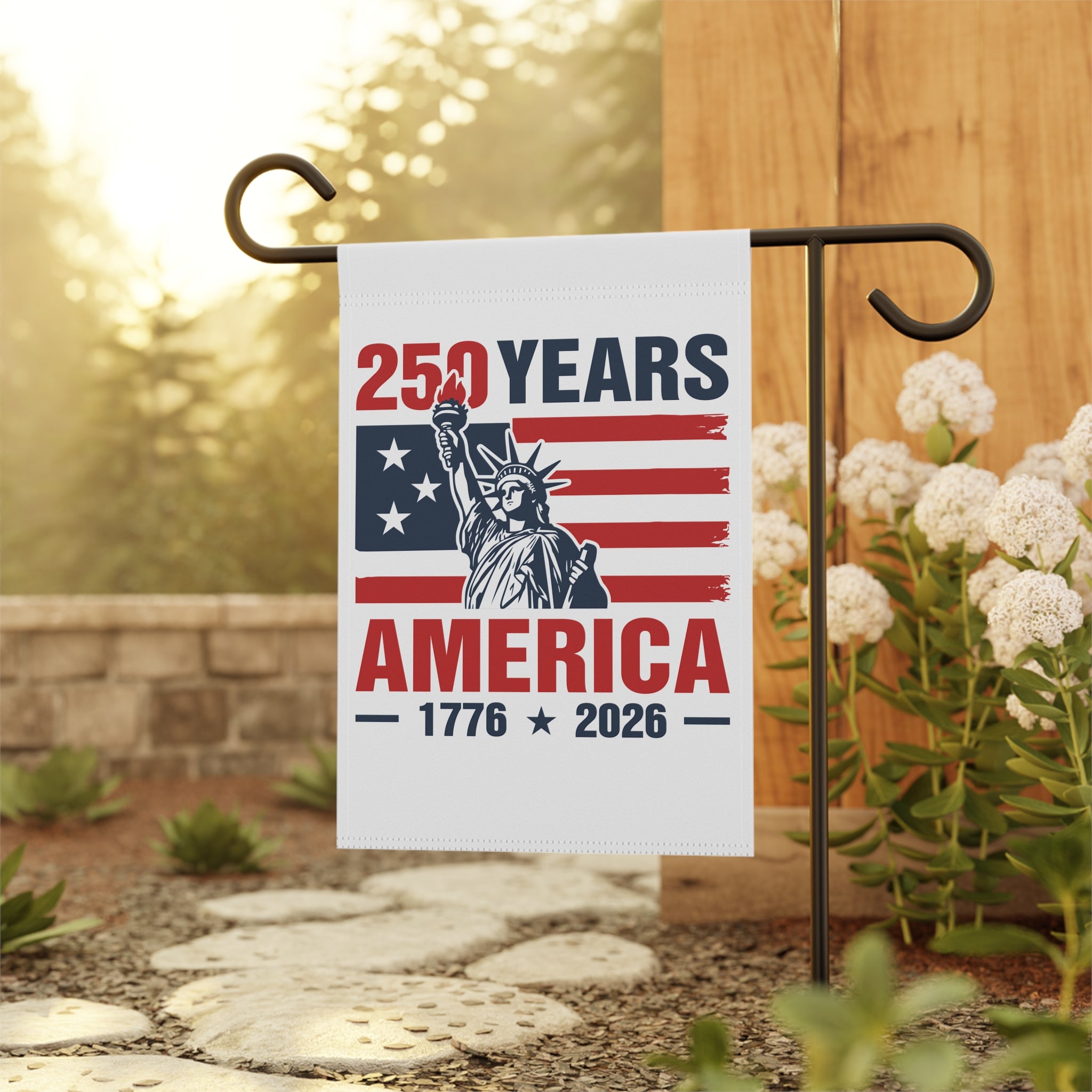 250 Years America 1776 - 2026 Garden Flag 12''x18'' Twin-Side Printing
