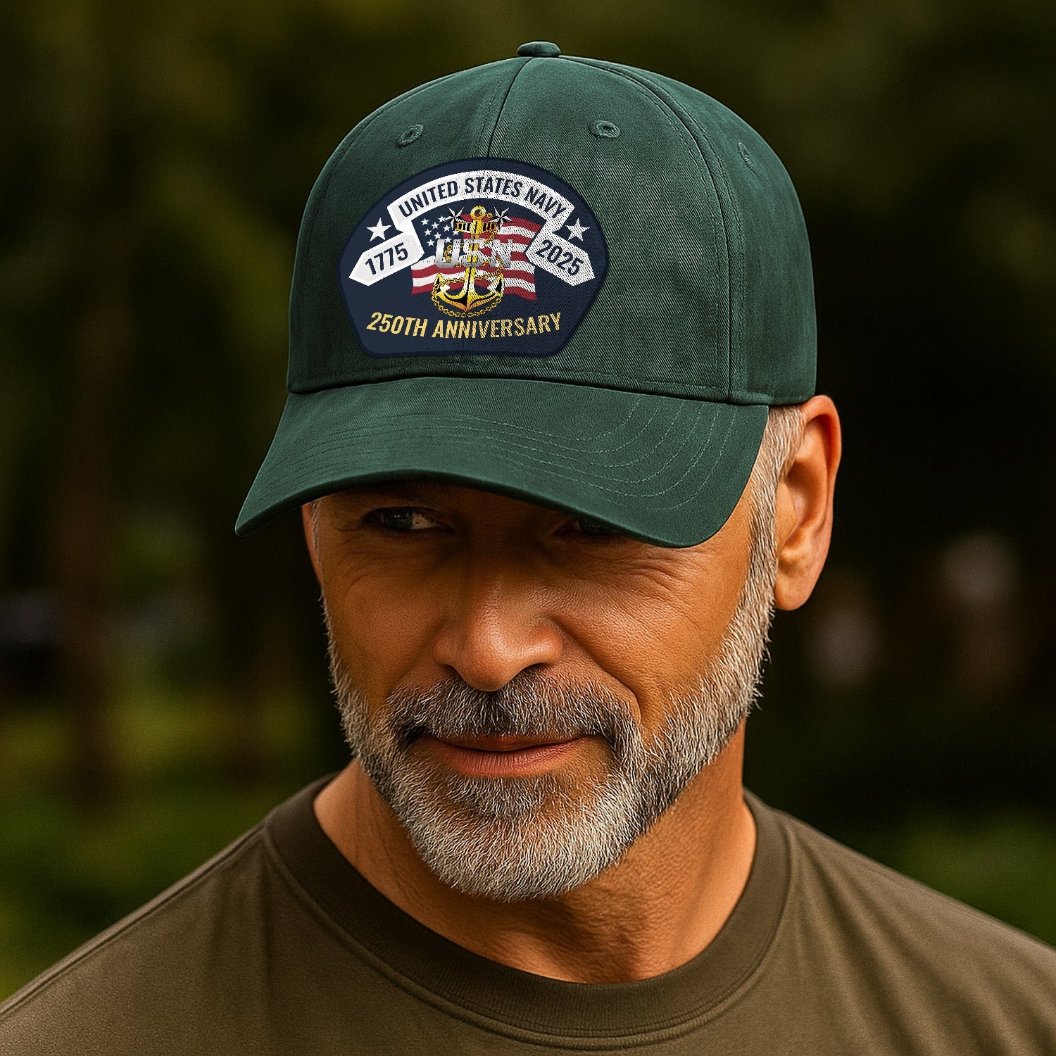 Custom Ranks US Navy US Navy Premium Washed Denim Cap DC29