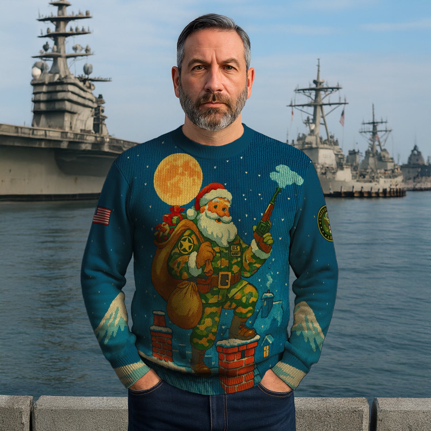 US Army Ugly Christmas Sweater