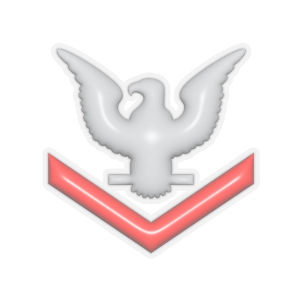 US Navy E-4 3D Effect Stickers