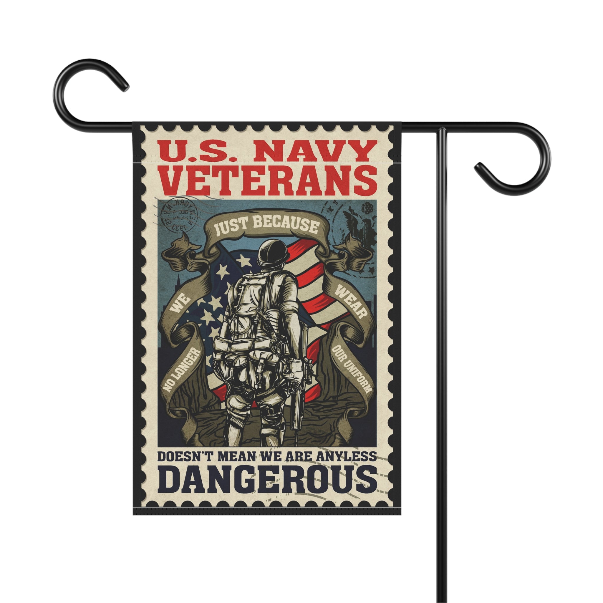 U.S. Navy Veterans Garden Banner - Patriotic Outdoor Decor, Celebrate Service & Sacrifice
