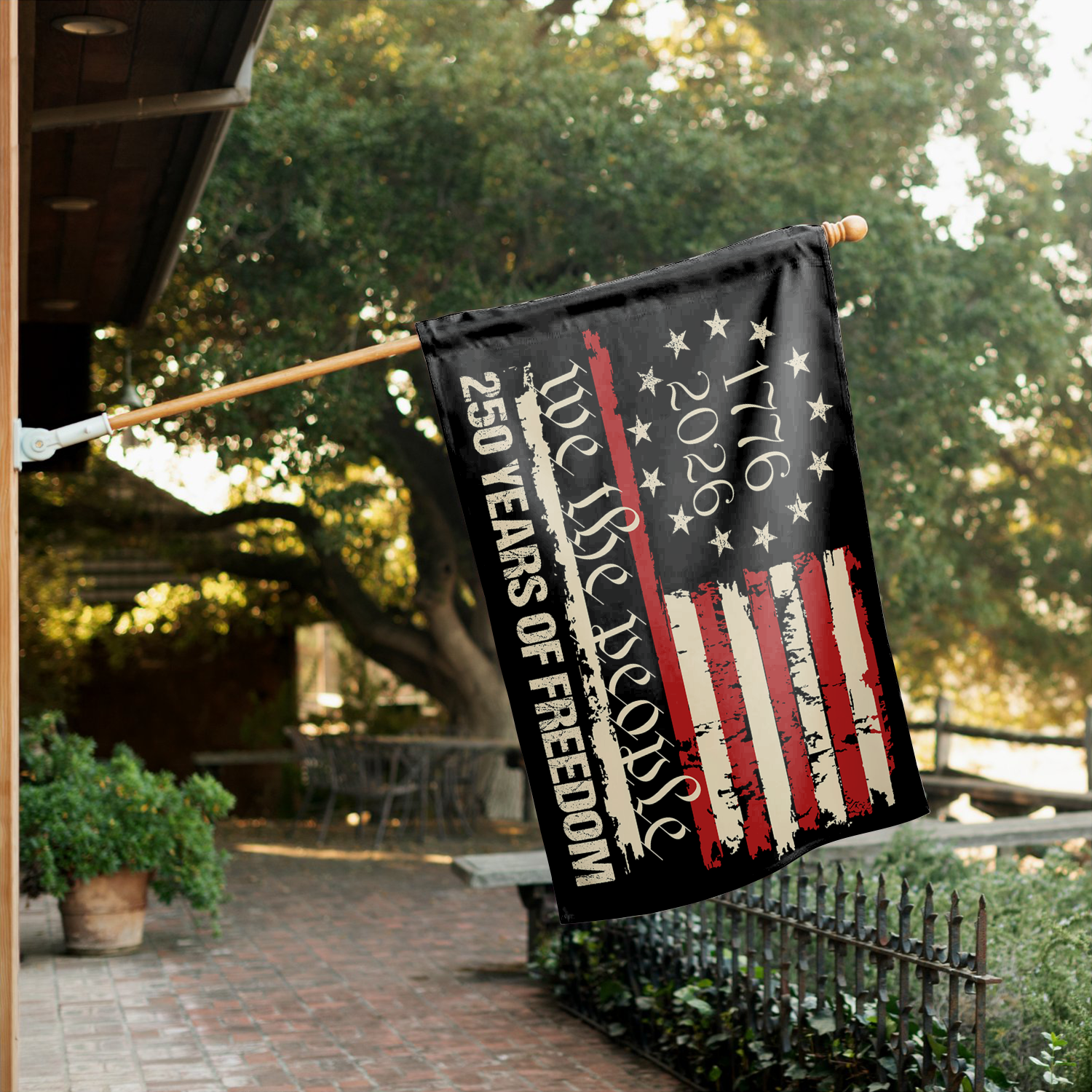 1776 - 2026 We The People 250 Years Of Freedom House Flag 28''x40'' Twin-Side Printing