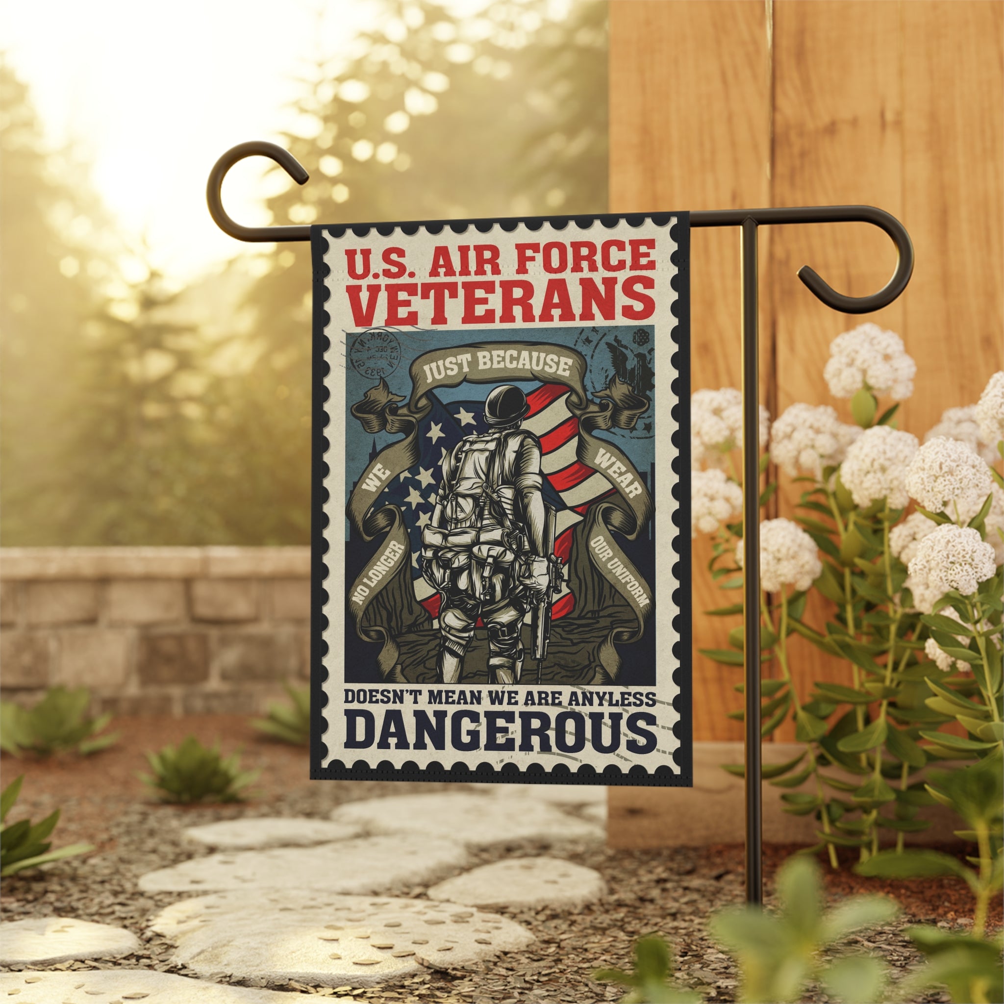 U.S. Air Force Veterans Garden Banner - Patriotic Outdoor Decor, Celebrate Service & Sacrifice