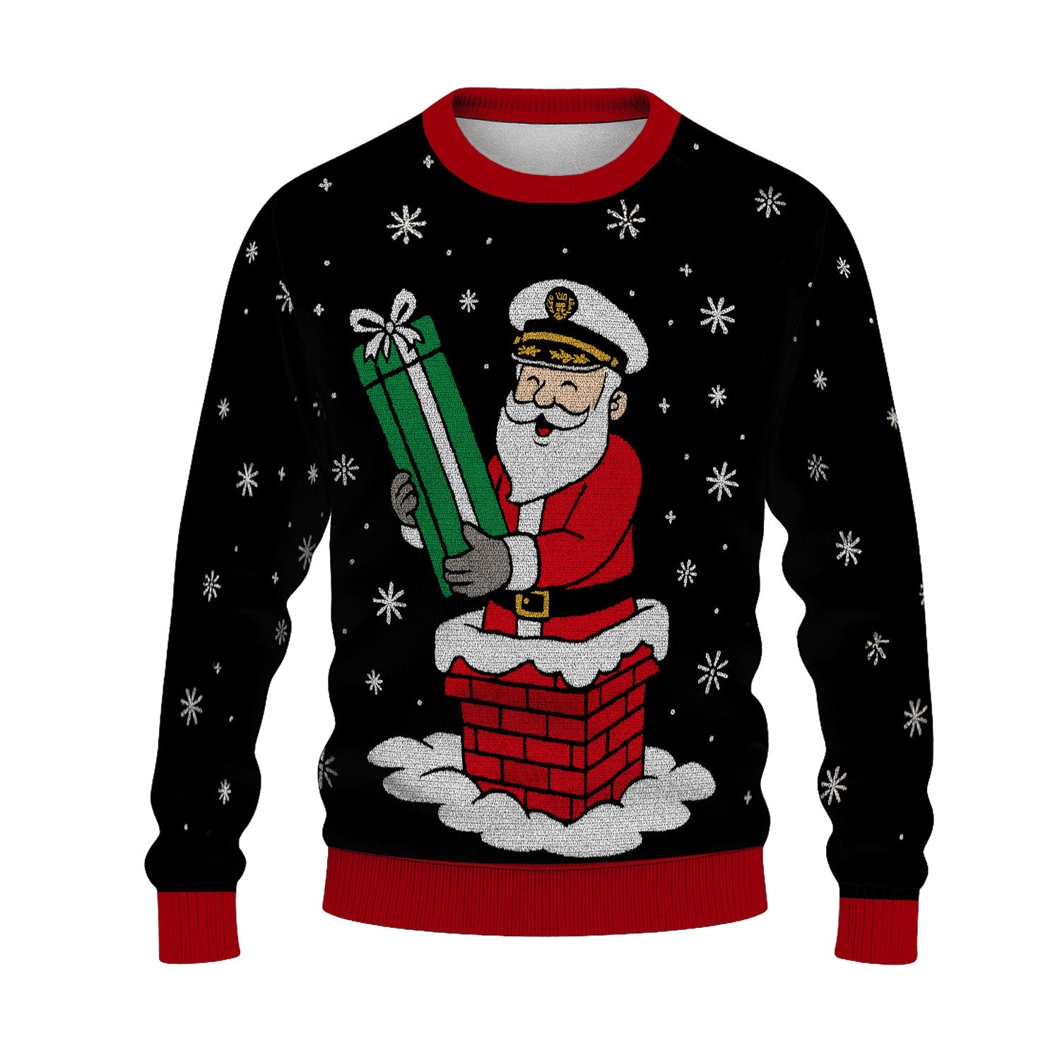 US Navy Santa Christmas Ugly Sweater