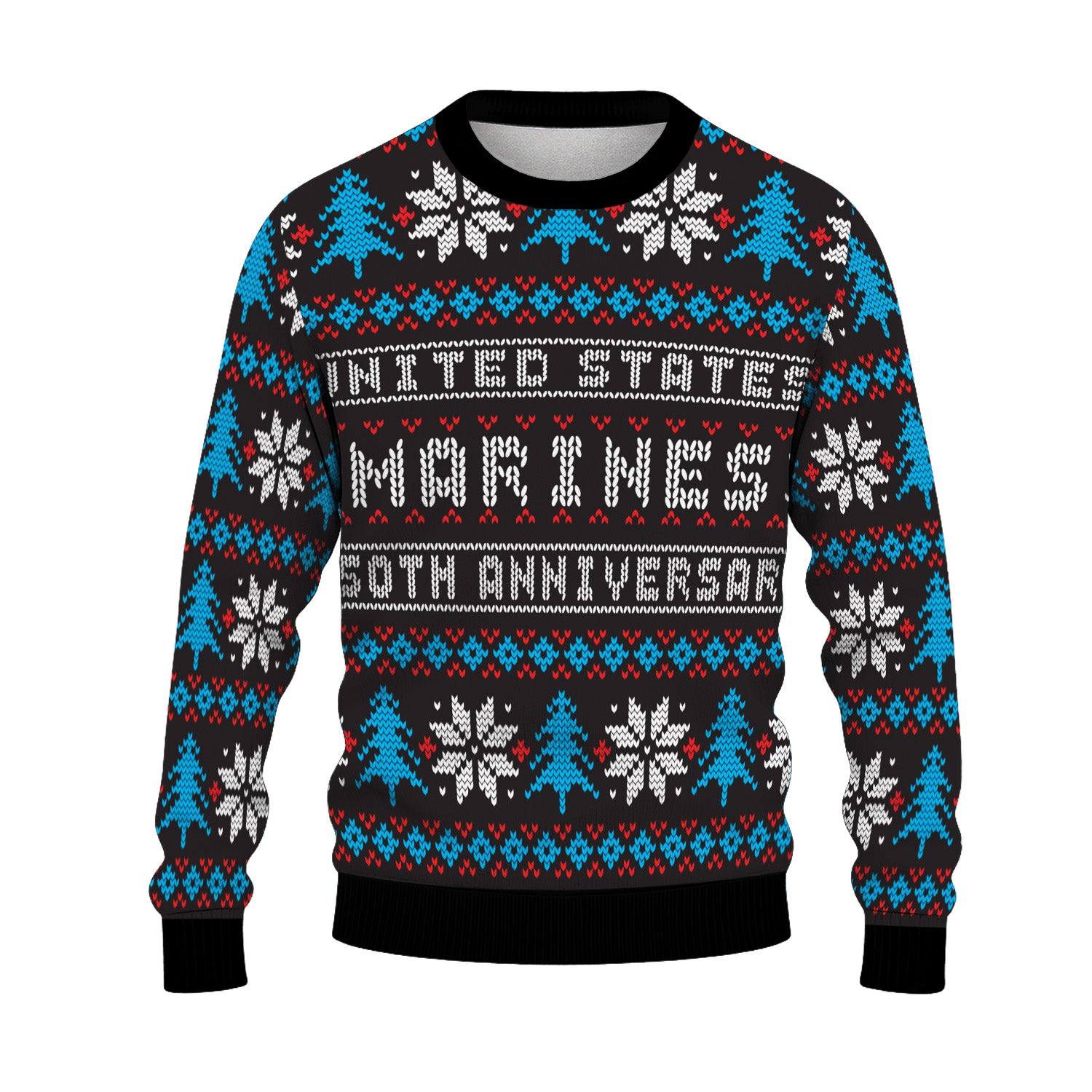 USMC 250th Anniversary Ugly Christmas Sweater for Women Men