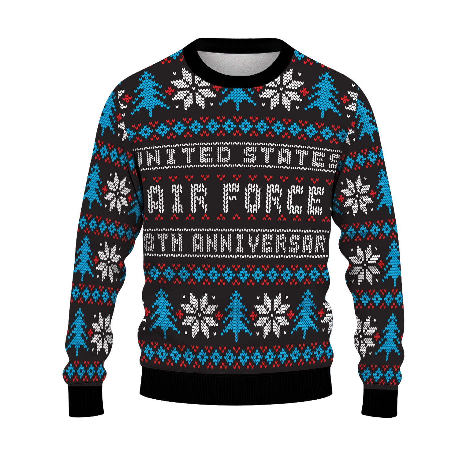 US Air Force 78th Anniversary Ugly Christmas Sweater for Women Men
