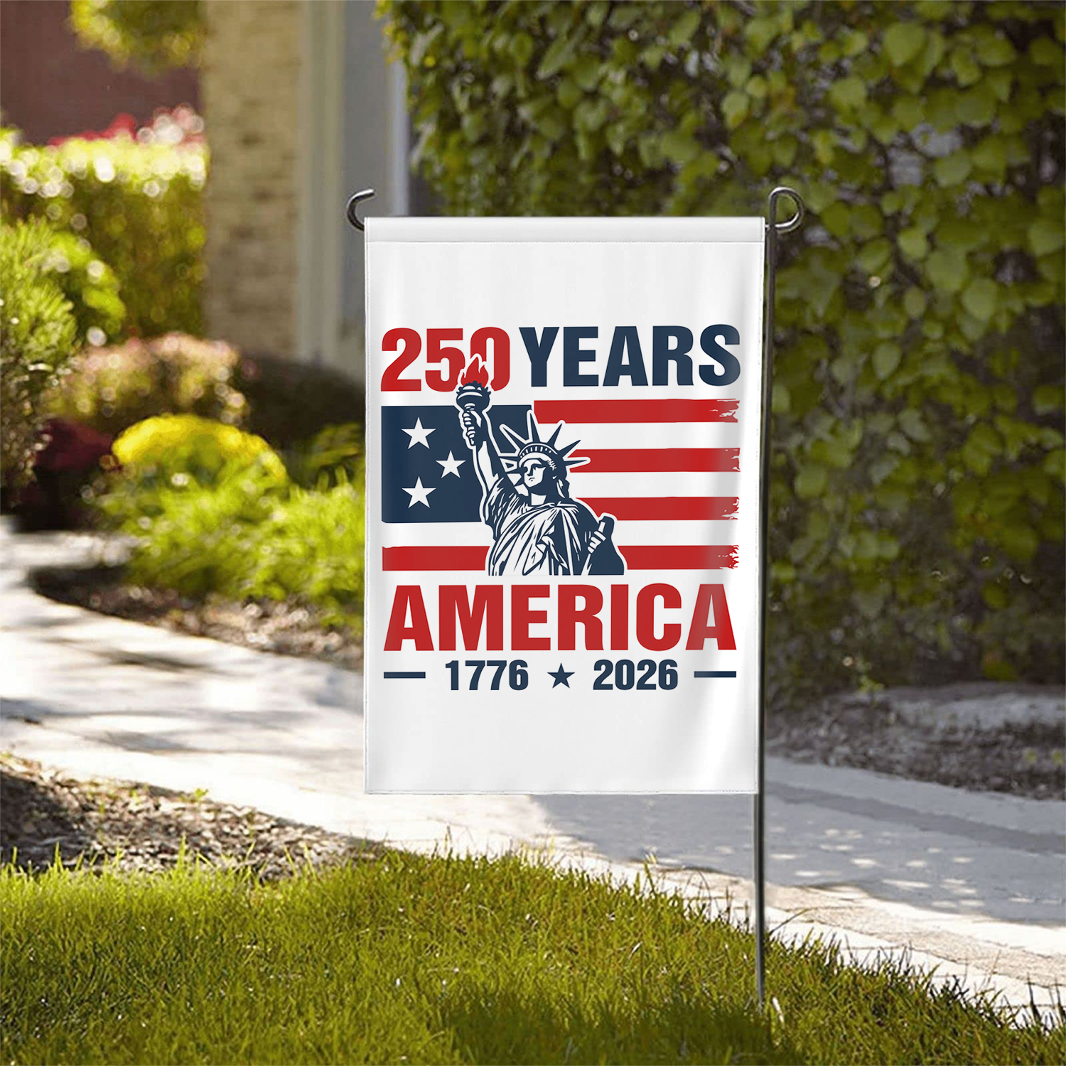 250 Years America 1776 - 2026 Garden Flag 12''x18'' Twin-Side Printing