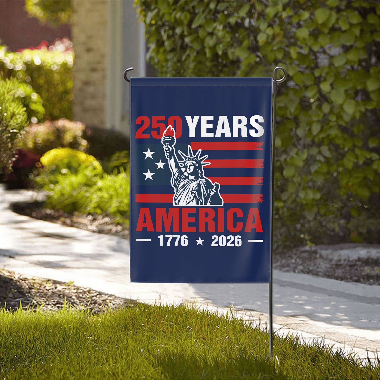 250 Years America 1776 - 2026 Garden Flag 12''x18'' Twin-Side Printing