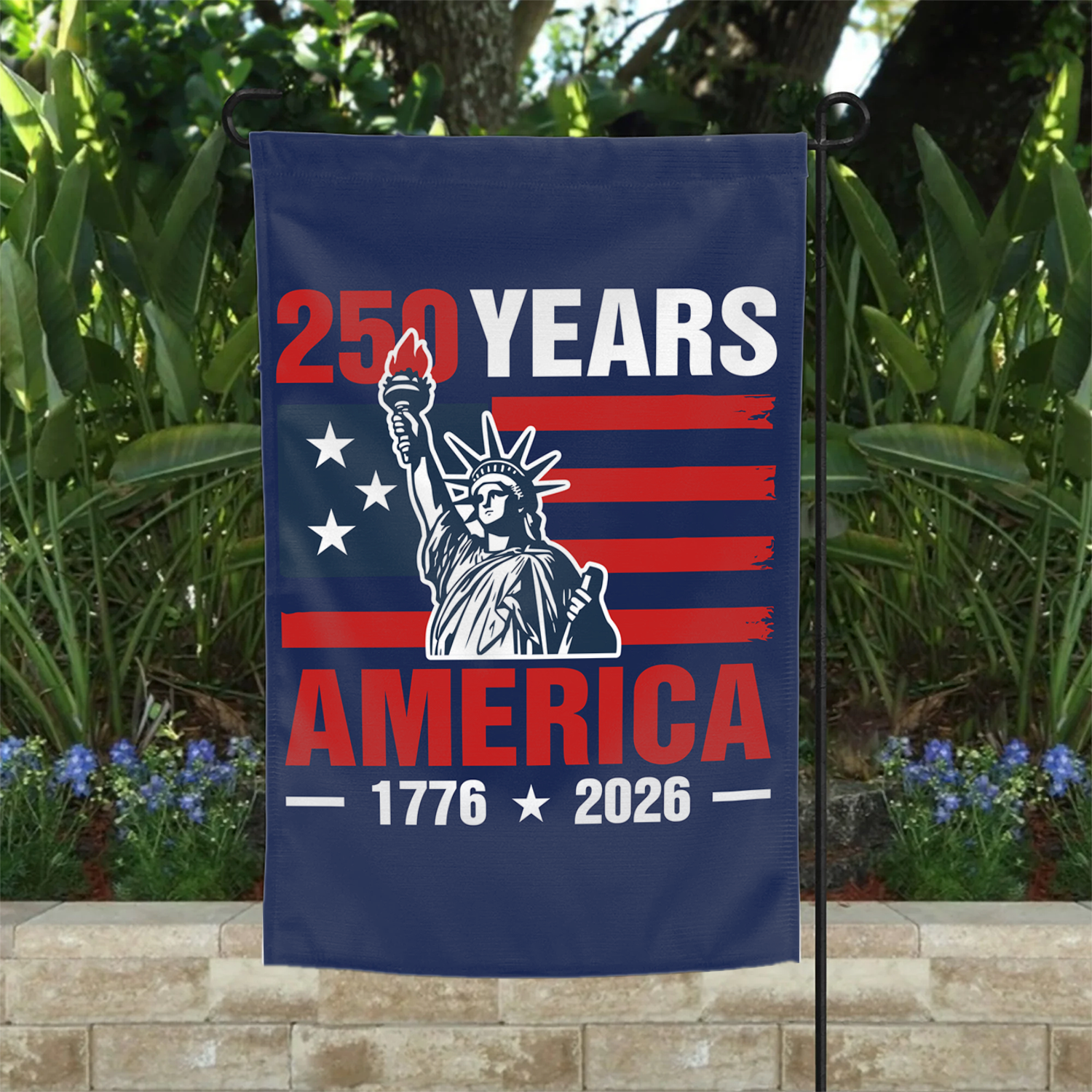 250 Years America 1776 - 2026 Garden Flag 12''x18'' Twin-Side Printing
