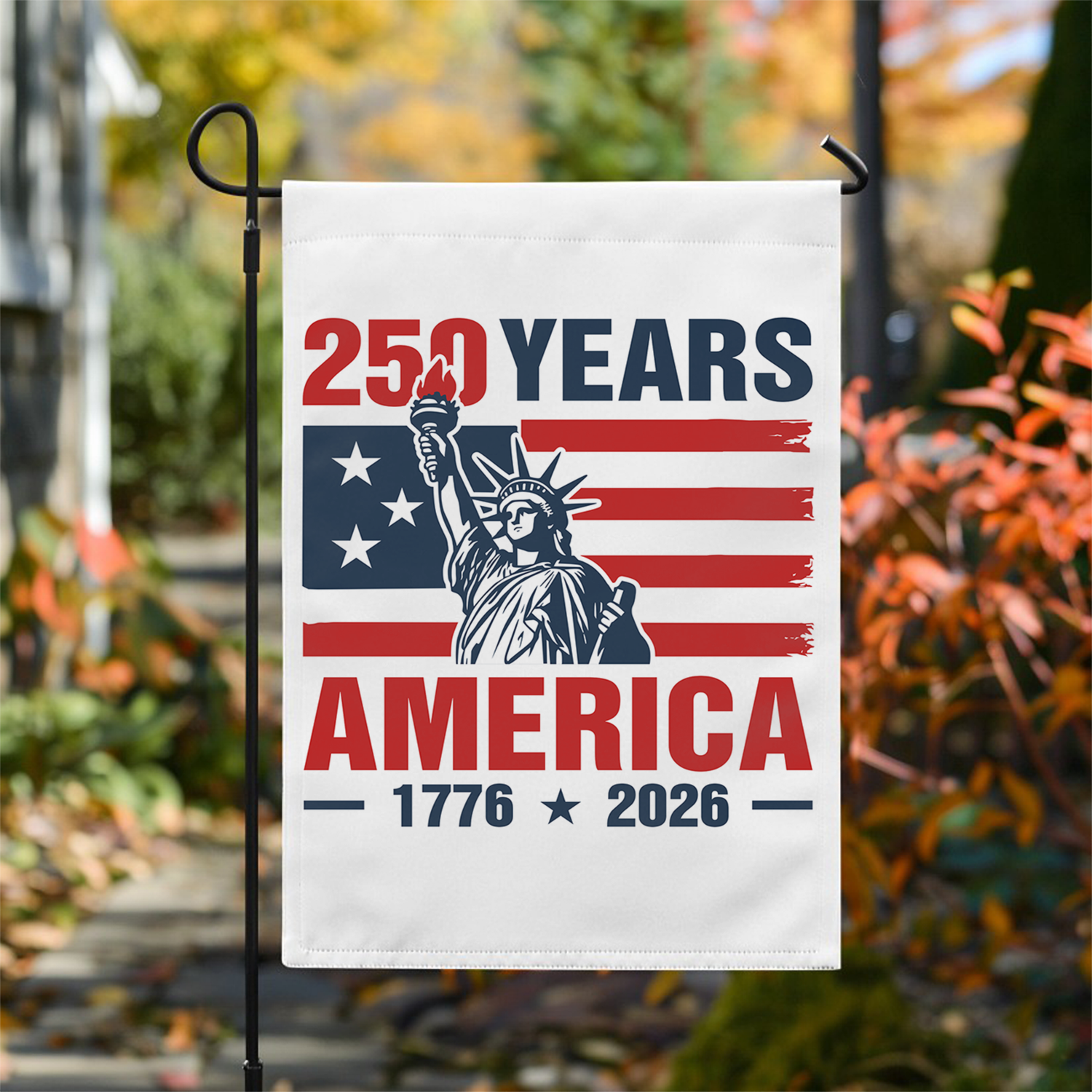 250 Years America 1776 - 2026 Garden Flag 12''x18'' Twin-Side Printing