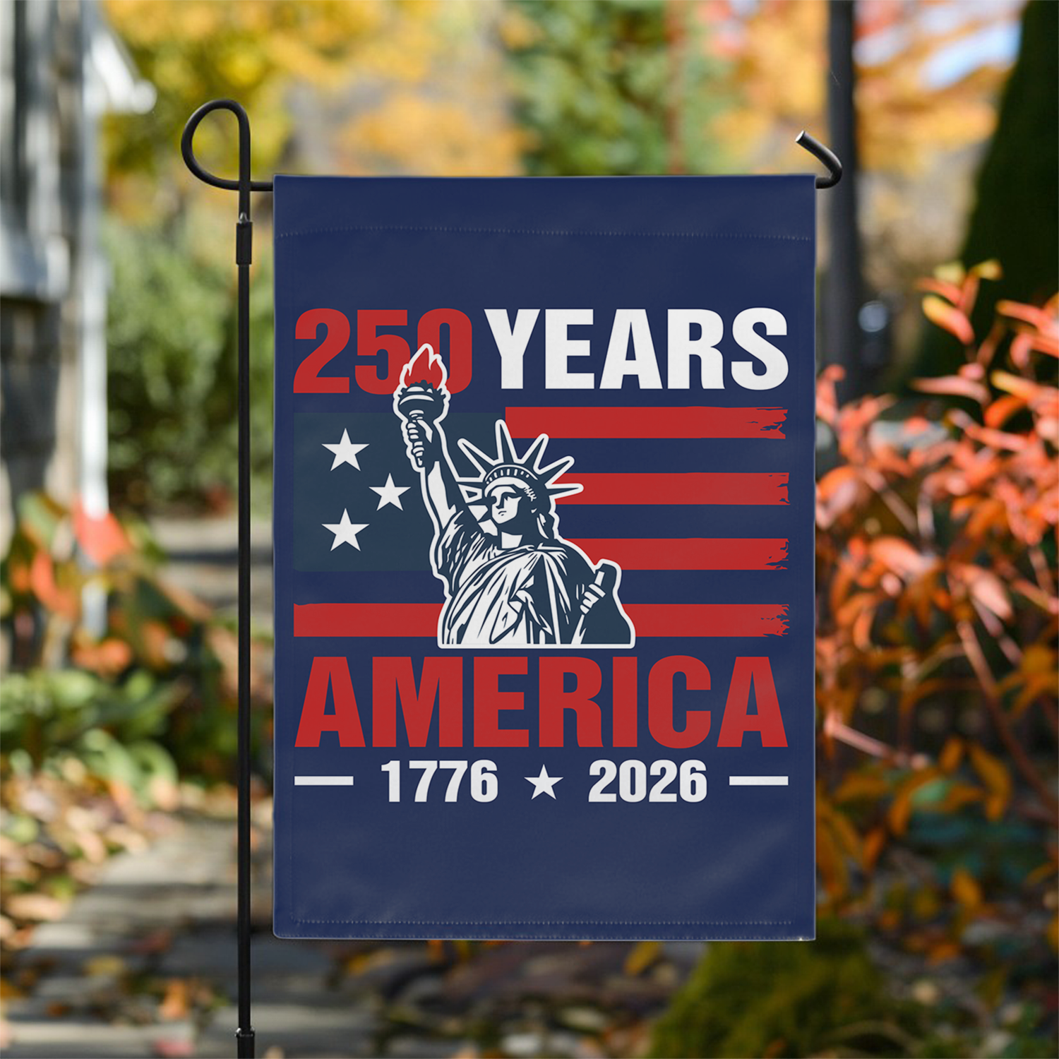 250 Years America 1776 - 2026 Garden Flag 12''x18'' Twin-Side Printing