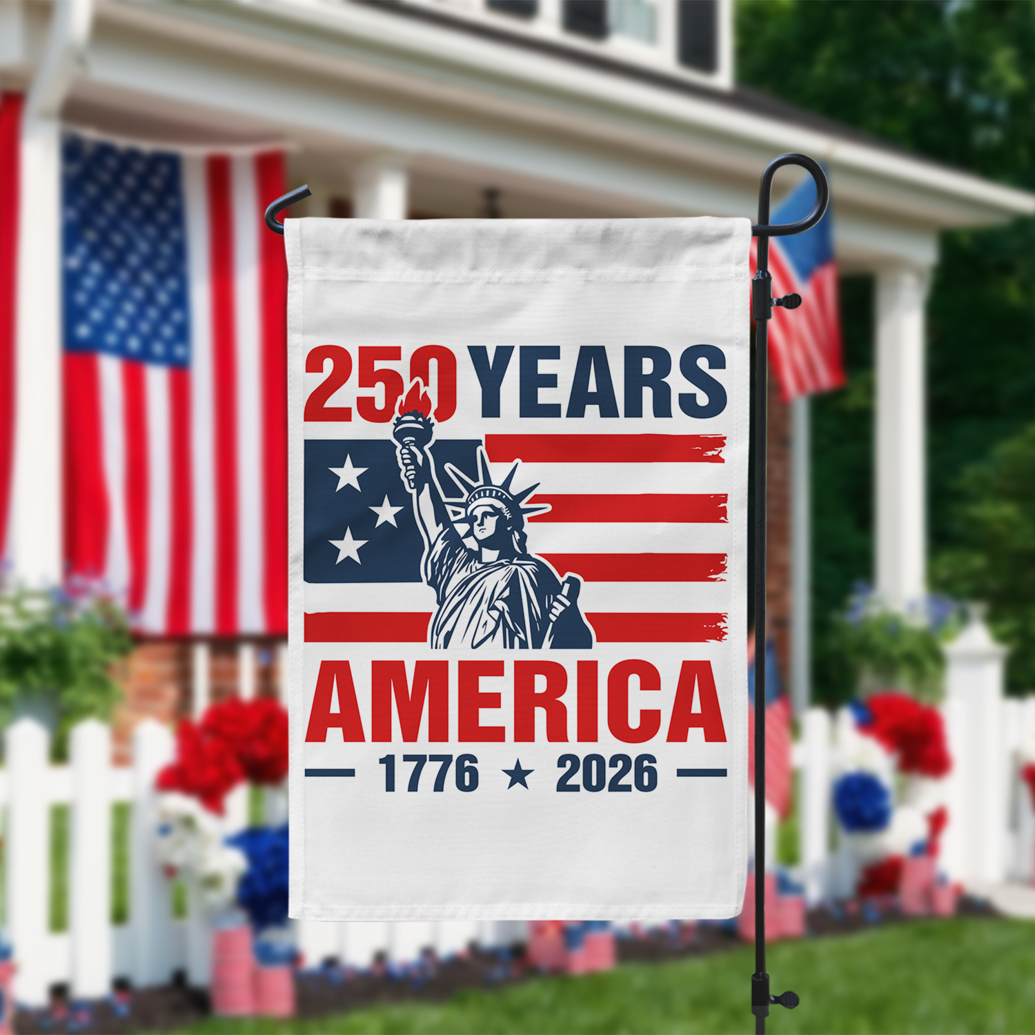 250 Years America 1776 - 2026 Garden Flag 12''x18'' Twin-Side Printing