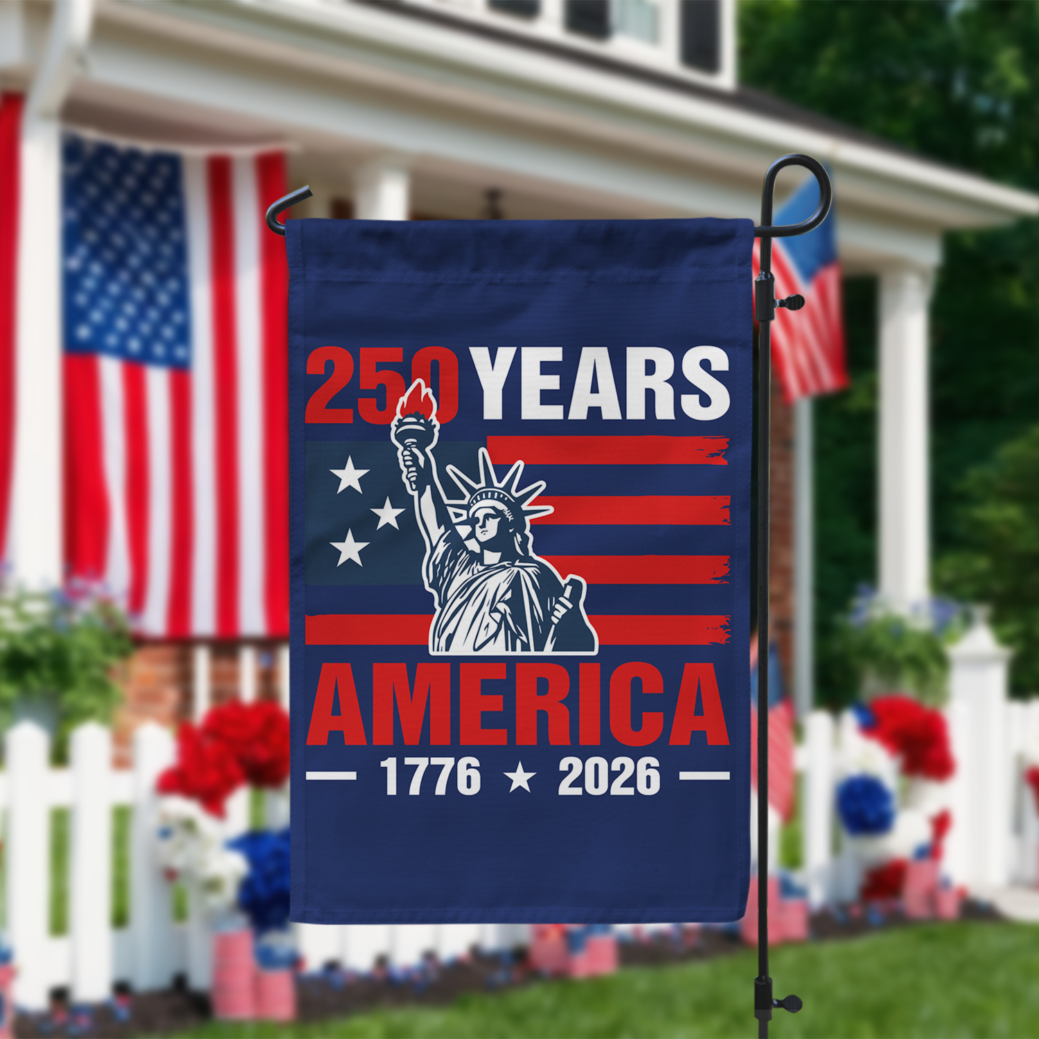 250 Years America 1776 - 2026 Garden Flag 12''x18'' Twin-Side Printing