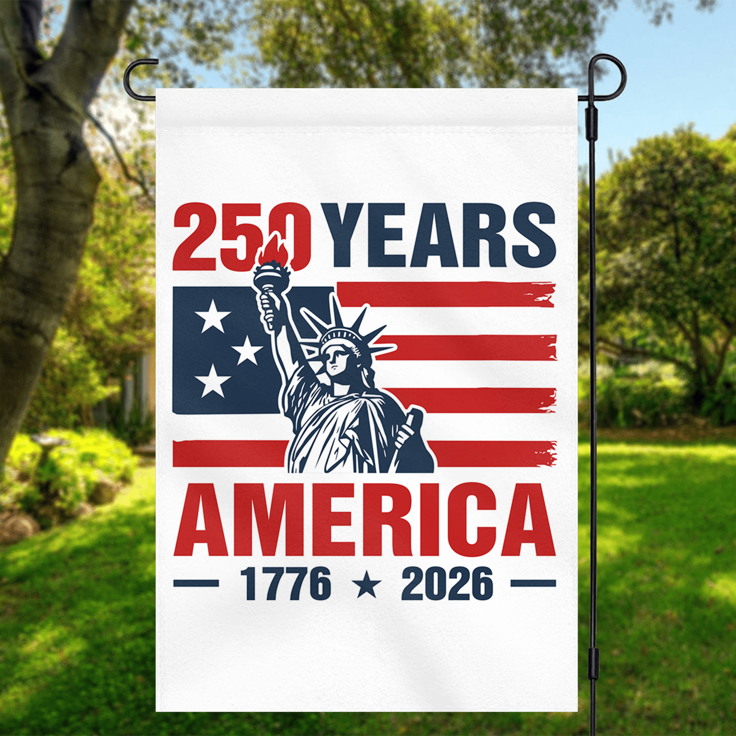250 Years America 1776 - 2026 Garden Flag 12''x18'' Twin-Side Printing