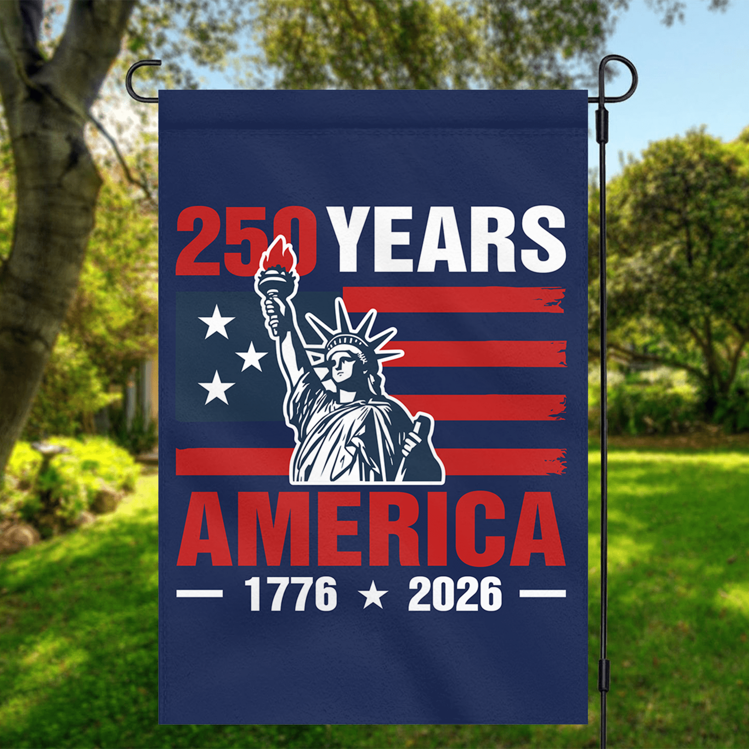 250 Years America 1776 - 2026 Garden Flag 12''x18'' Twin-Side Printing