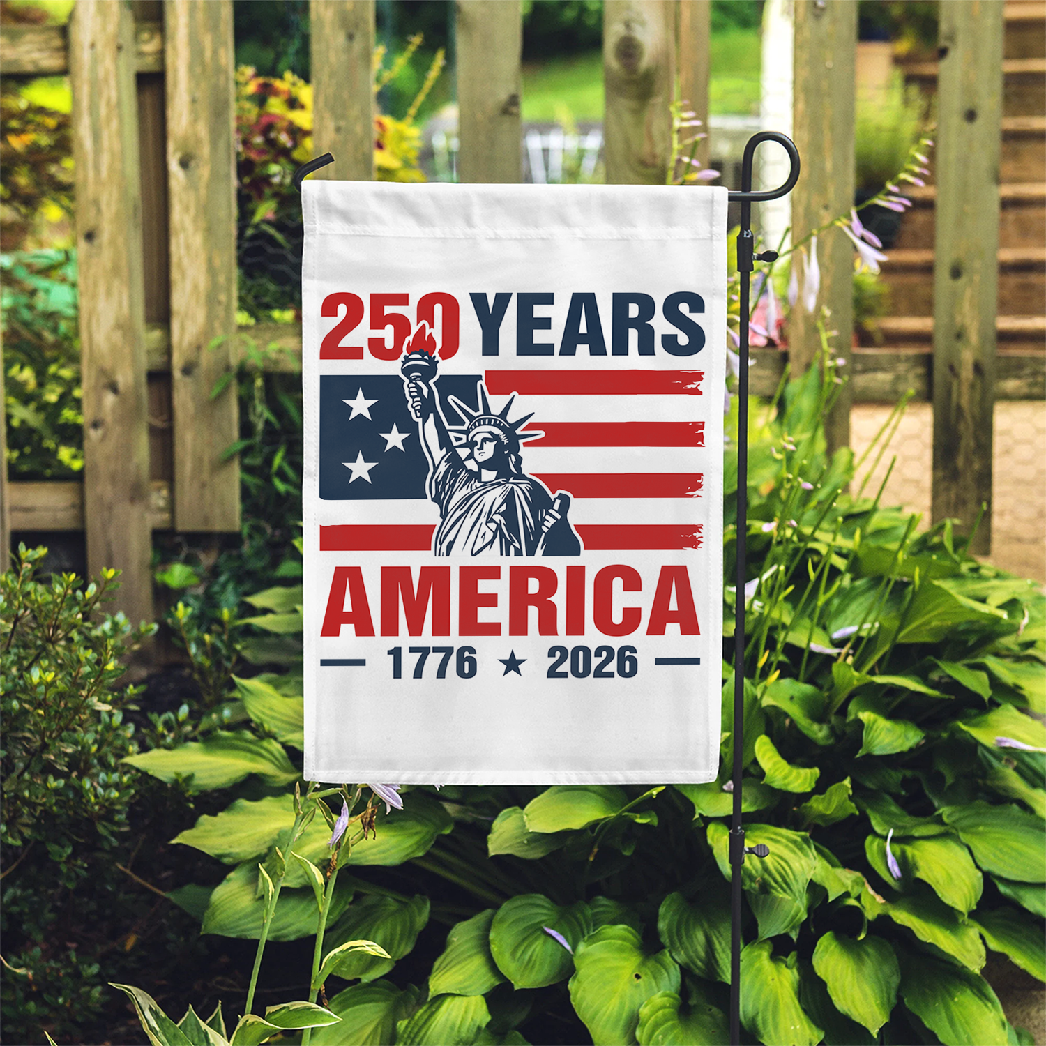 250 Years America 1776 - 2026 Garden Flag 12''x18'' Twin-Side Printing