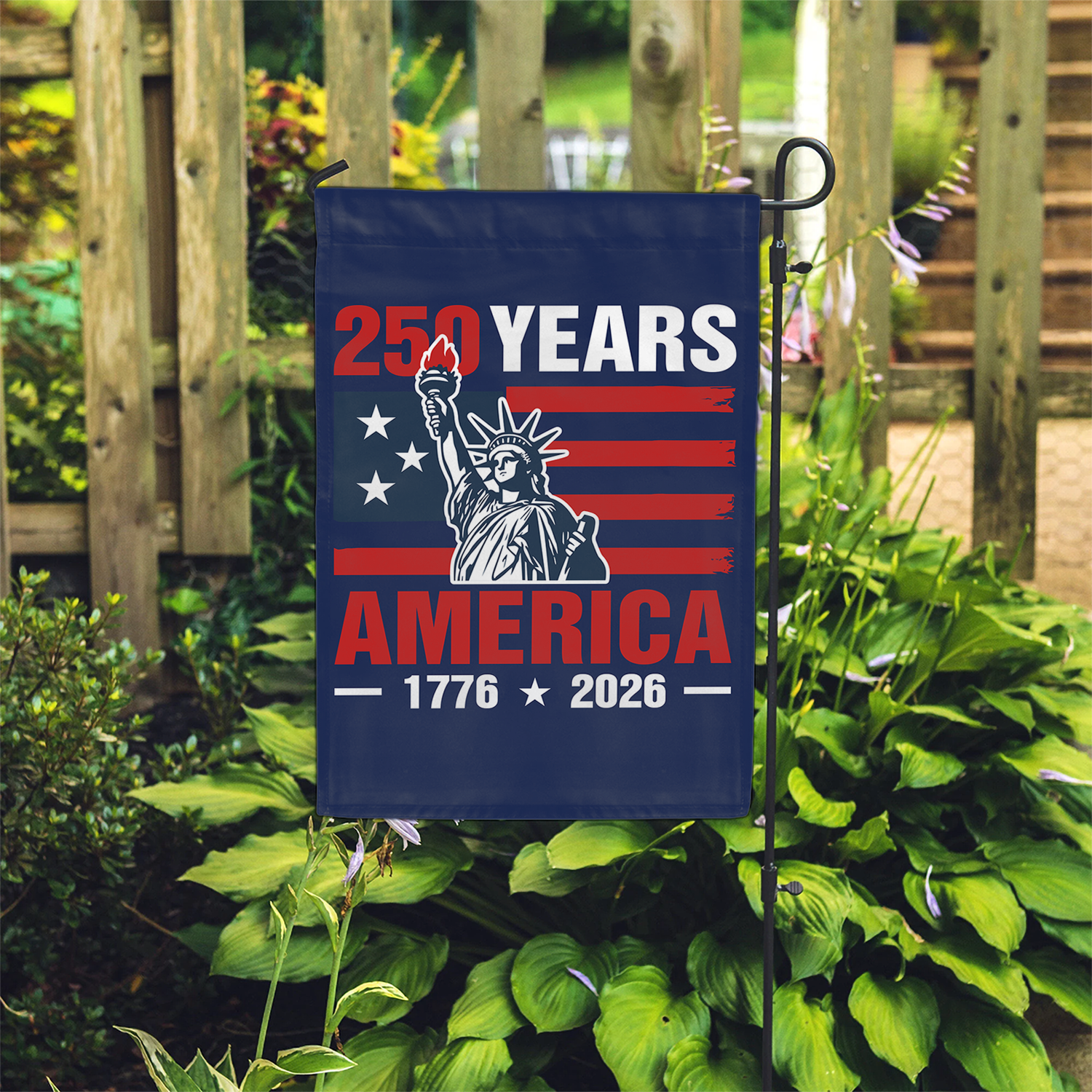 250 Years America 1776 - 2026 Garden Flag 12''x18'' Twin-Side Printing
