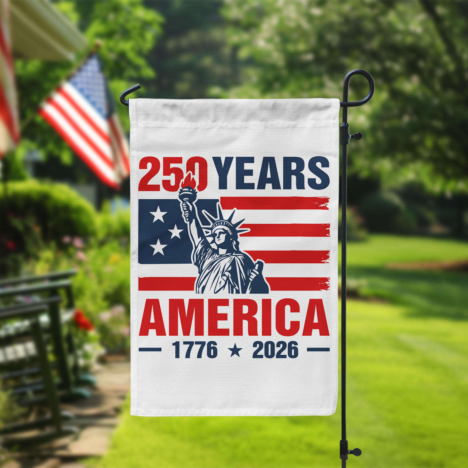 250 Years America 1776 - 2026 Garden Flag 12''x18'' Twin-Side Printing